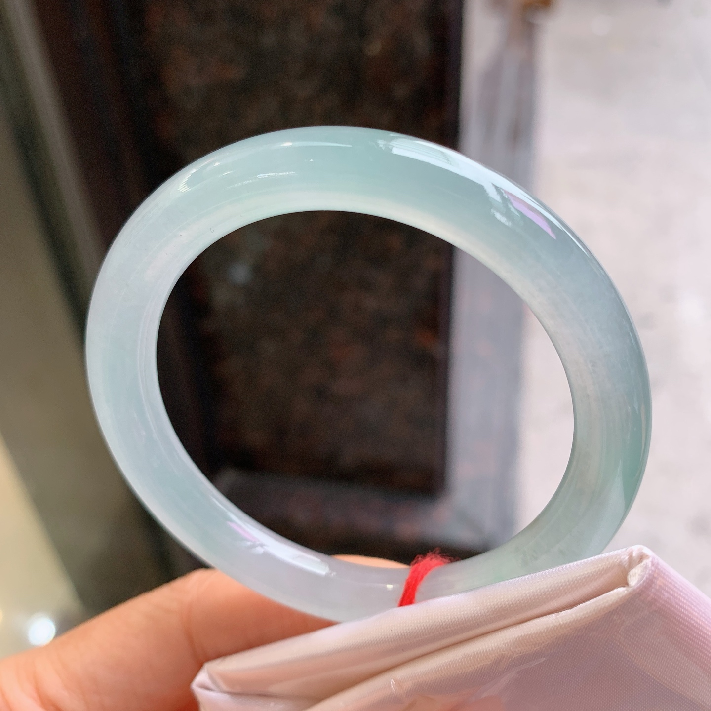 圆条冰晴 微细纹，冰润