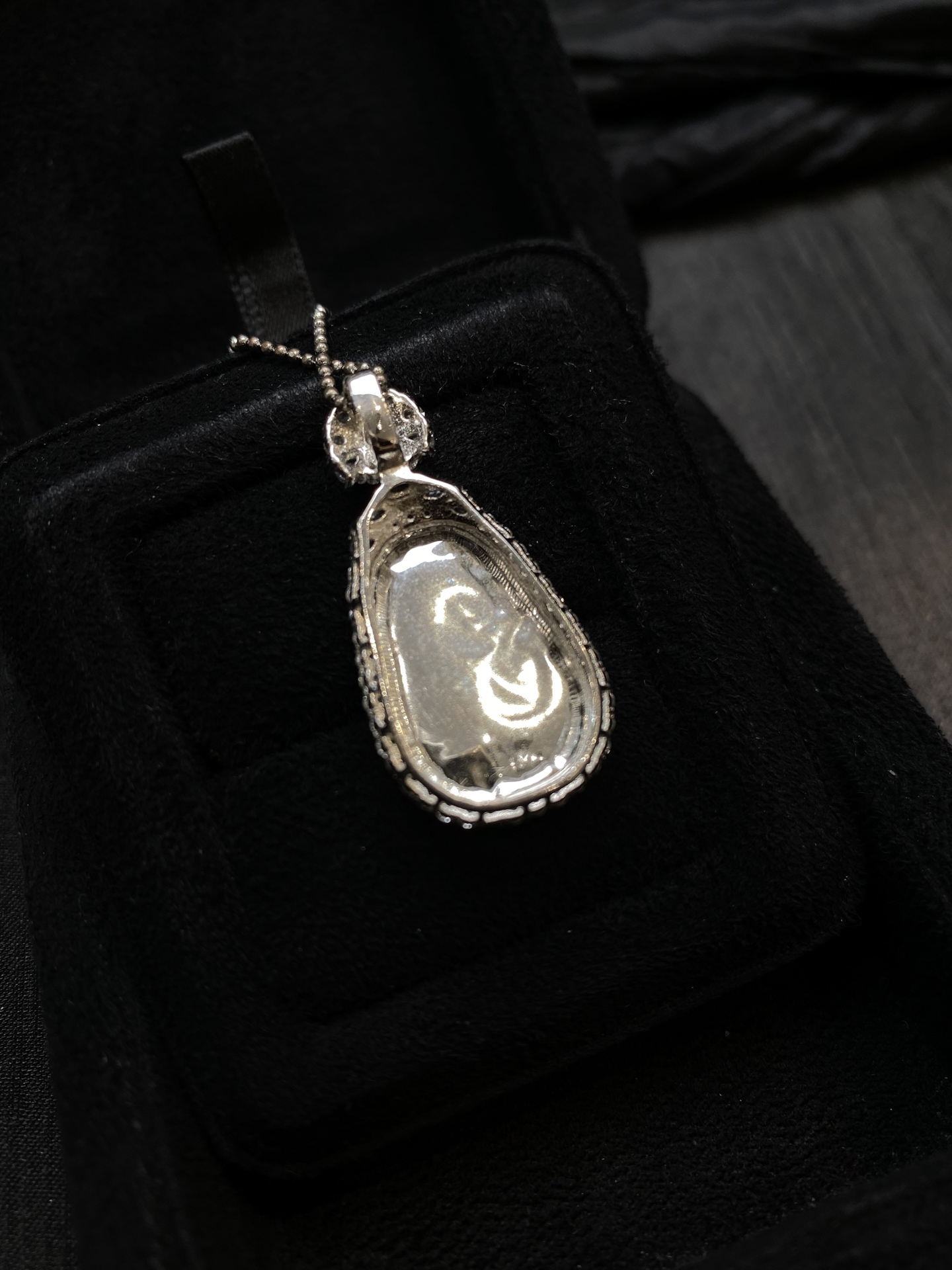 飘花如意吊坠·银 整·36-18.2-7.5mm 裸·22.9-14.9-3.7mm