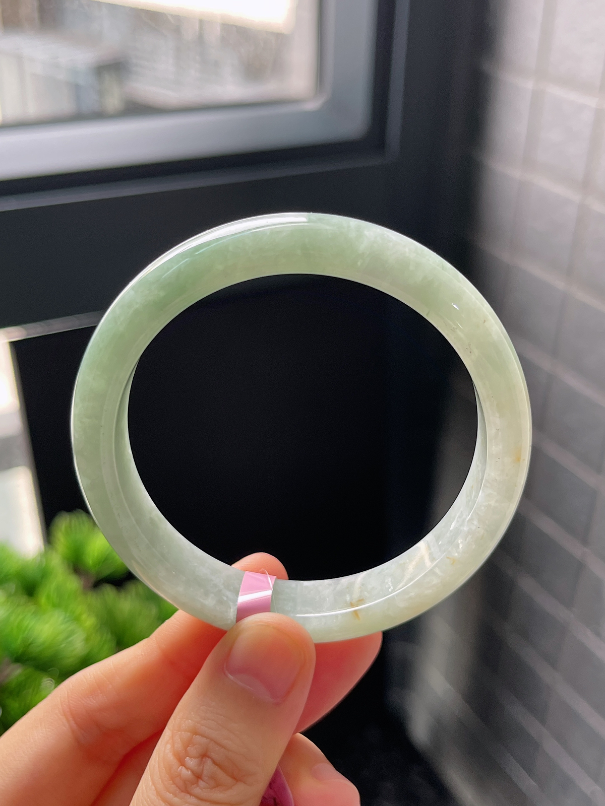 正圈53.7圈口，翡翠手镯