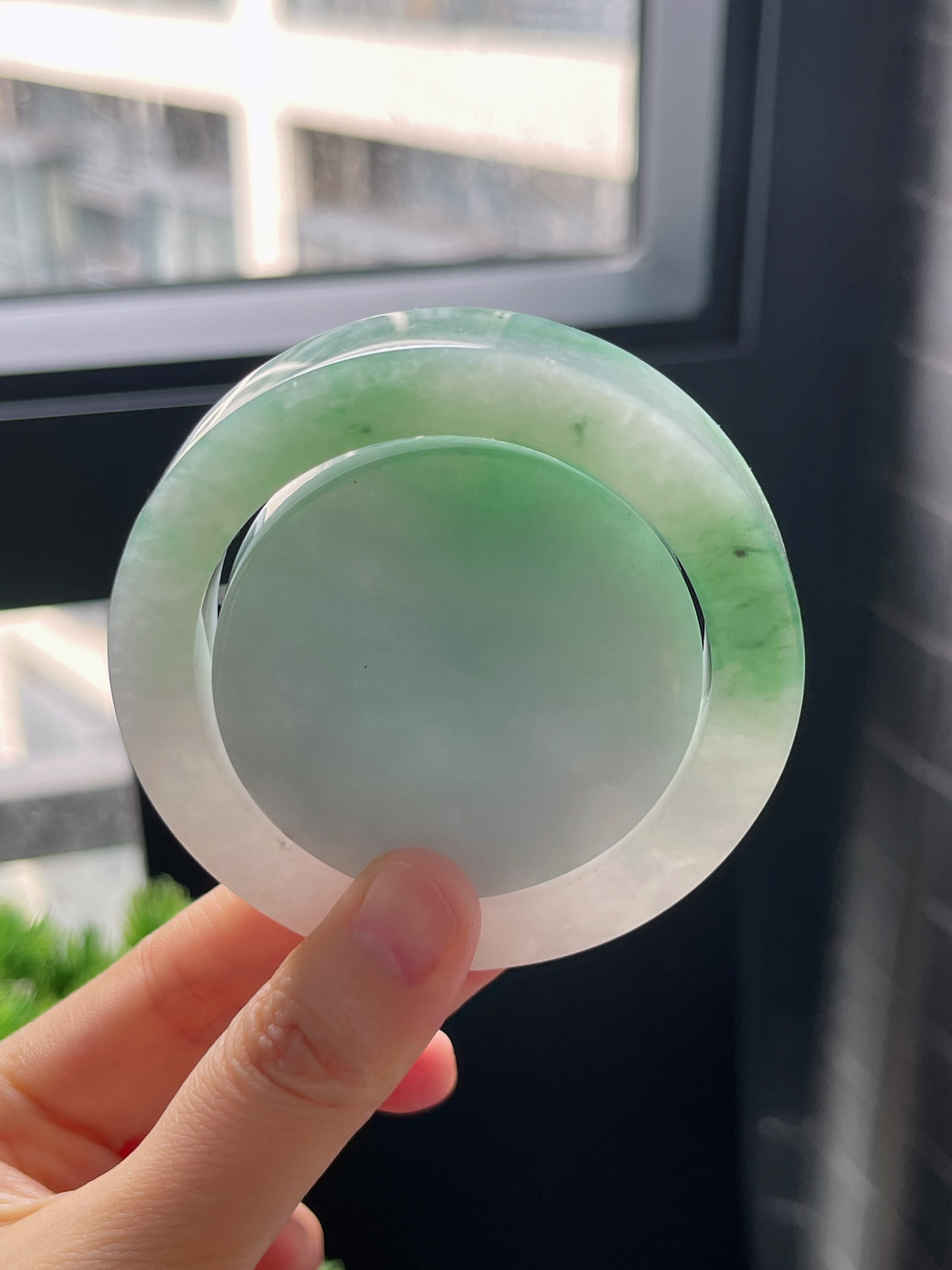 翡翠镯饼，⭕️正圈最大做53，最小做52