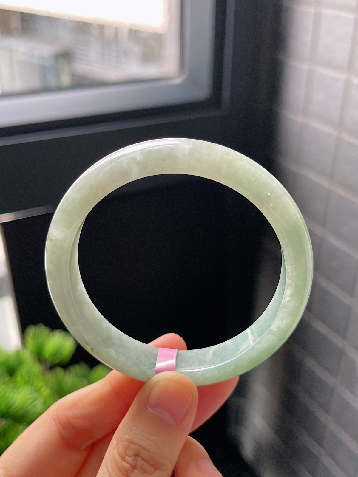 正圈53.7圈口，翡翠手镯