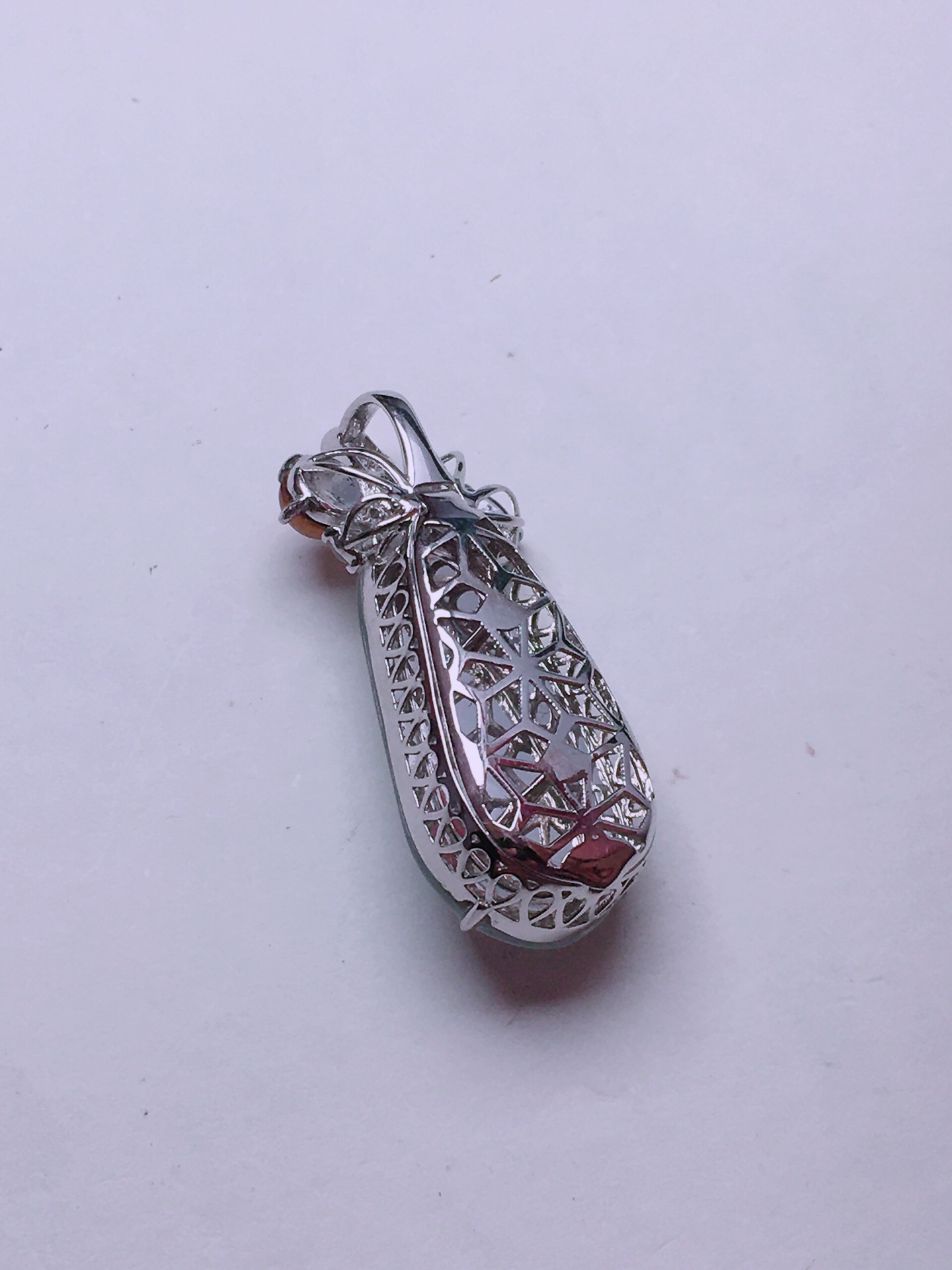 ️高冰福豆吊坠，晶莹剔透，新颖时尚，无裂，28.5
