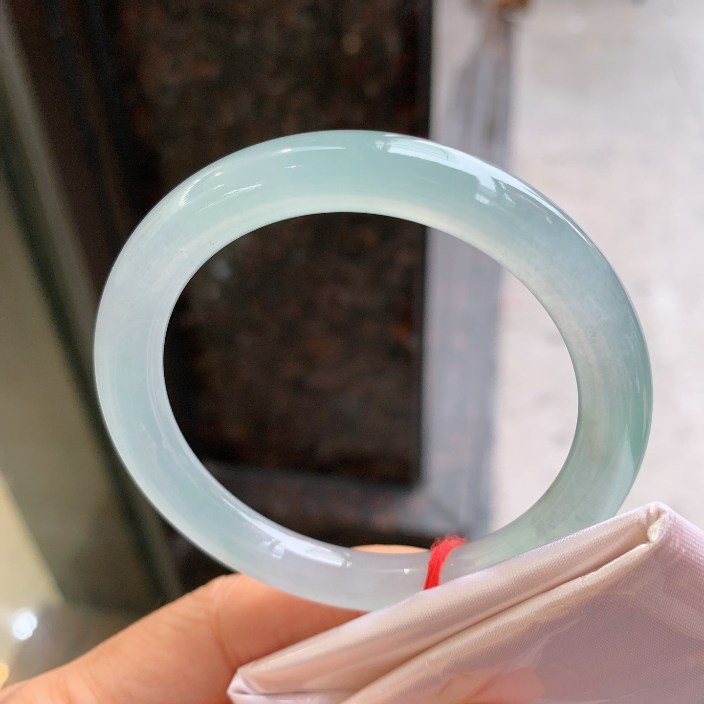 圆条冰晴 微细纹，冰润