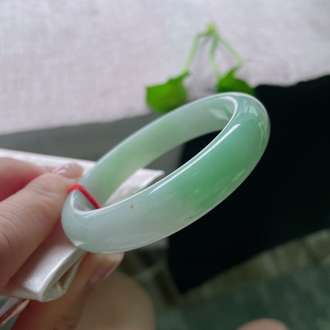 53.6/12.2/6.6，浅绿底正圈，如初春的新芽，清新淡雅，显气质，有纹，ss52232a