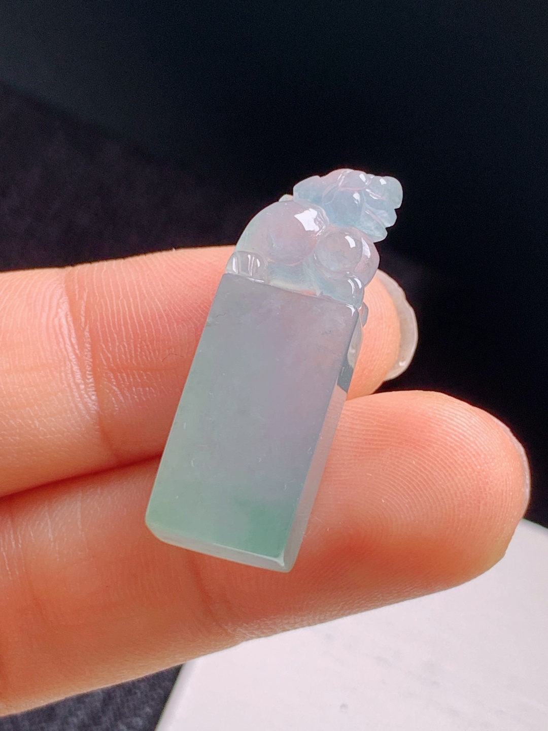 冰貔貅印章吊坠，招财纳福，前程似锦，大权在握步步高升