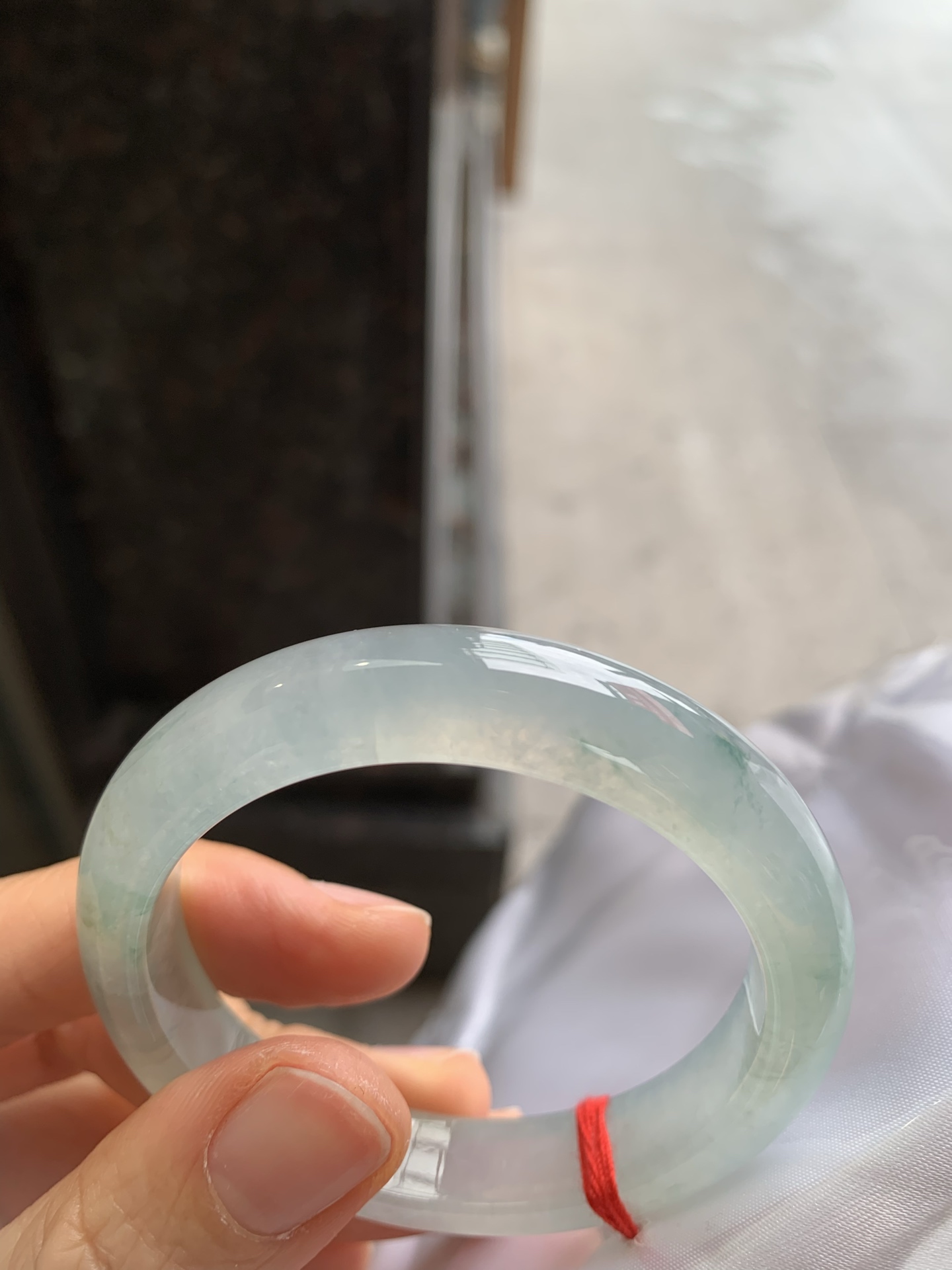 正圈冰飘花 微细纹 尺寸：51.5/10.8/8.2 冰润