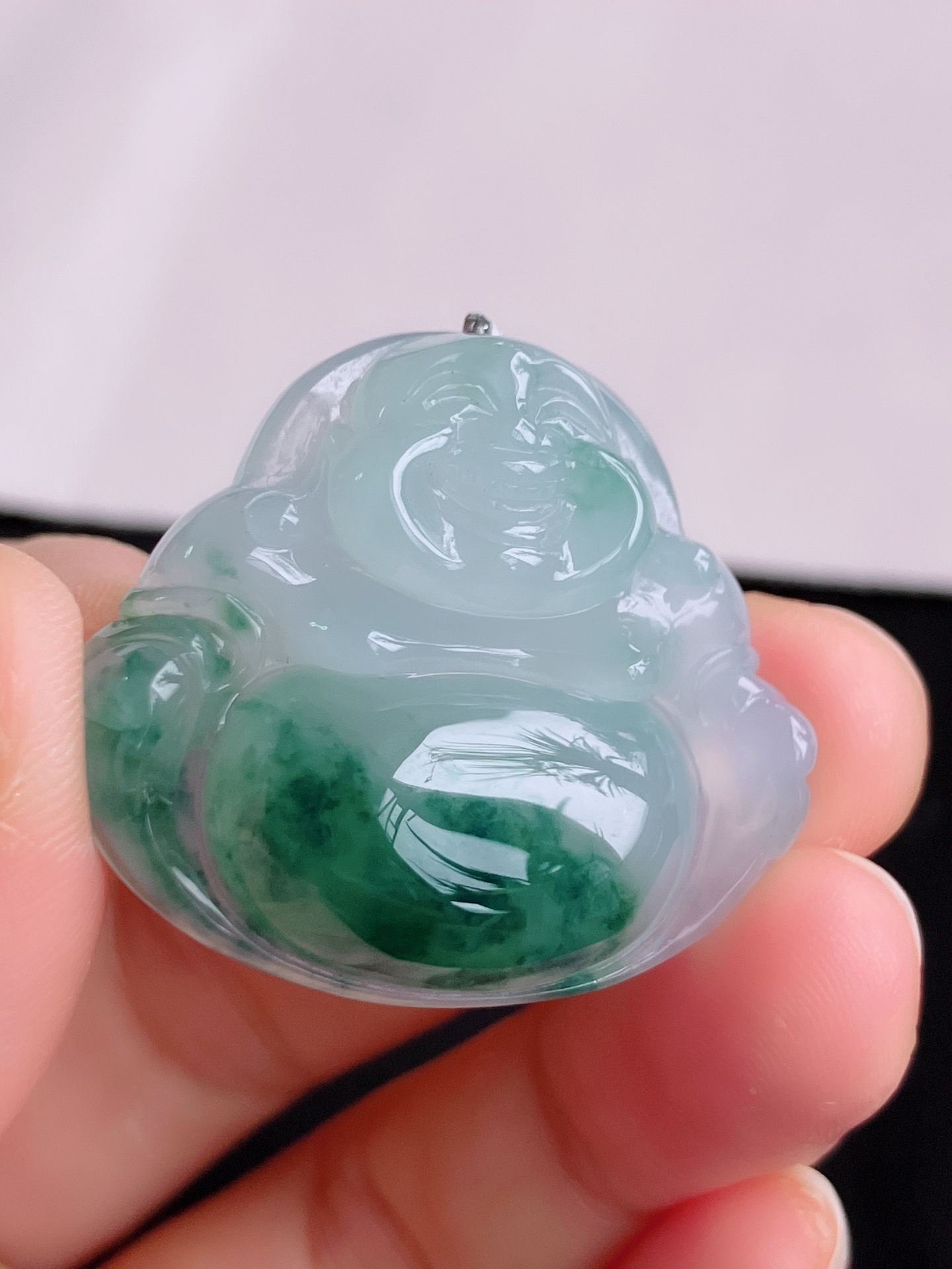 冰飘花大佛，饱满大气，尺寸34/30/9.6/自然光实拍