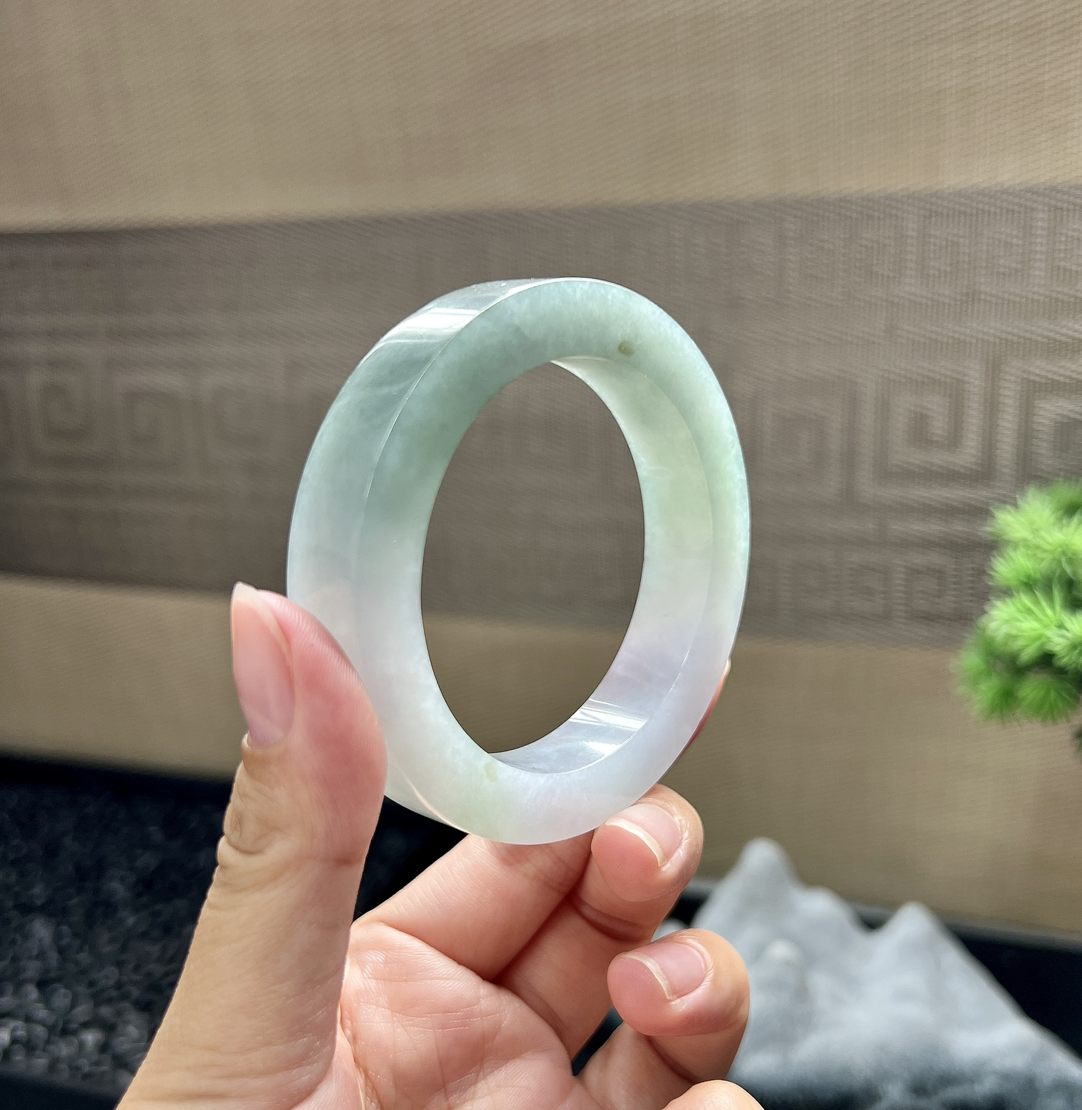 半山水镯胚，⭕️72-54-13-9.5，可做54-56正圈
