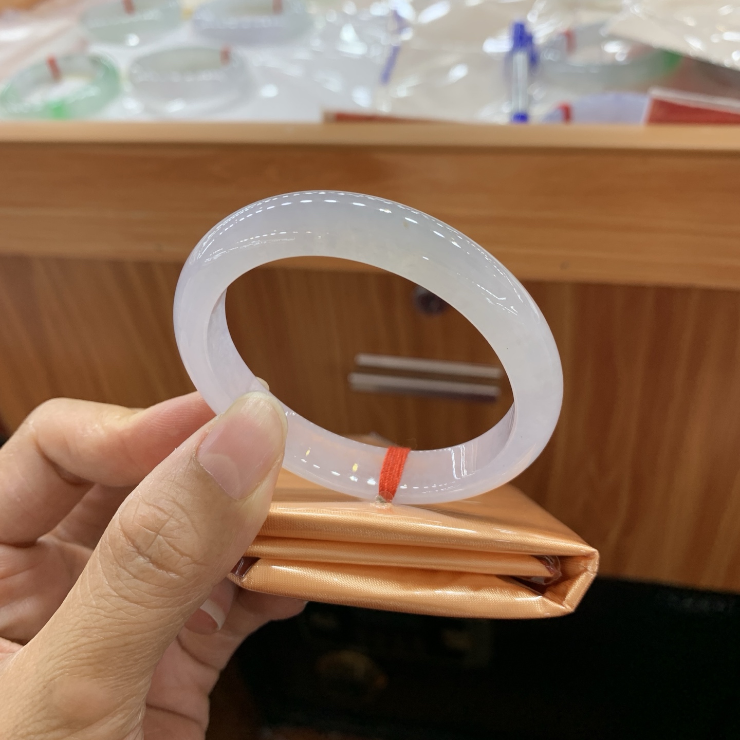 052019XYJM 冰紫贵妃翡翠手镯 52.1-47.7-10.4-7