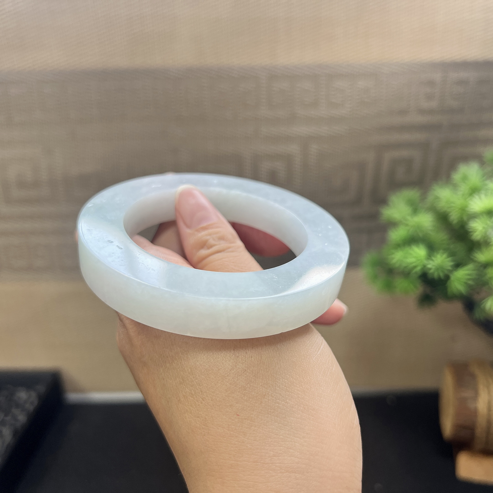 白月光镯胚，⭕️79.5-55-12.5-12，正圈可做55-64