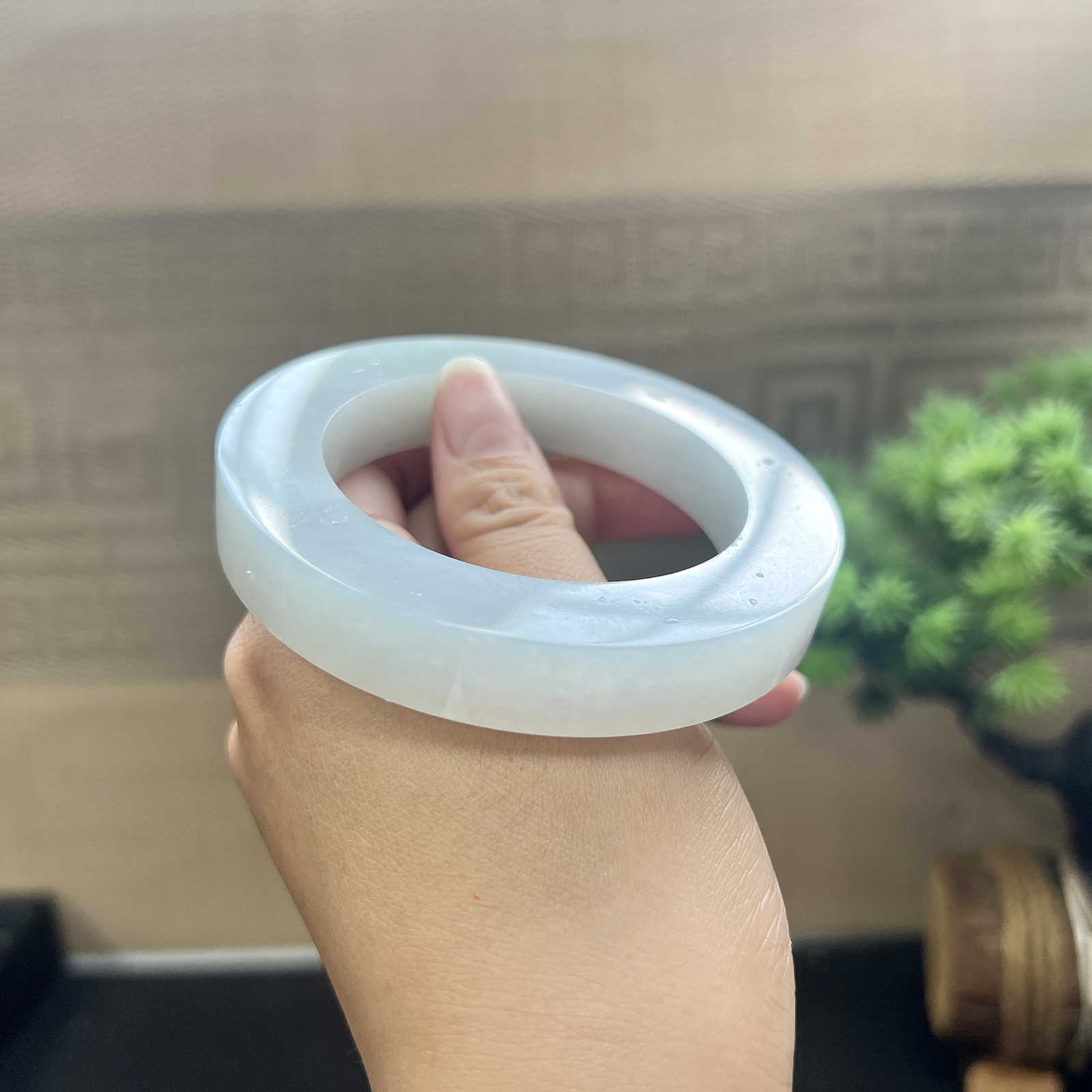 白月光镯胚，⭕️79.5-55-12.5-12，正圈可做55-64
