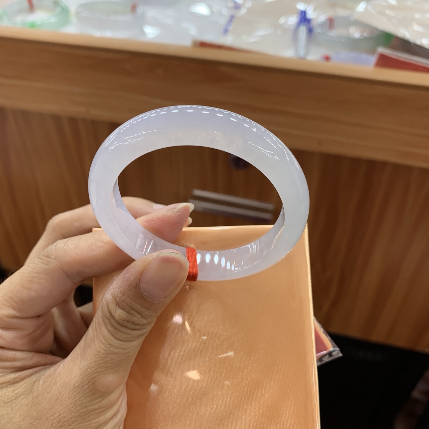 052019XYJM 冰紫贵妃翡翠手镯 52.1-47.7-10.4-7