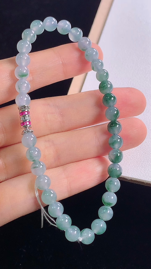 ️冰飘花手链，，尺寸:5.8-5.8mm 16