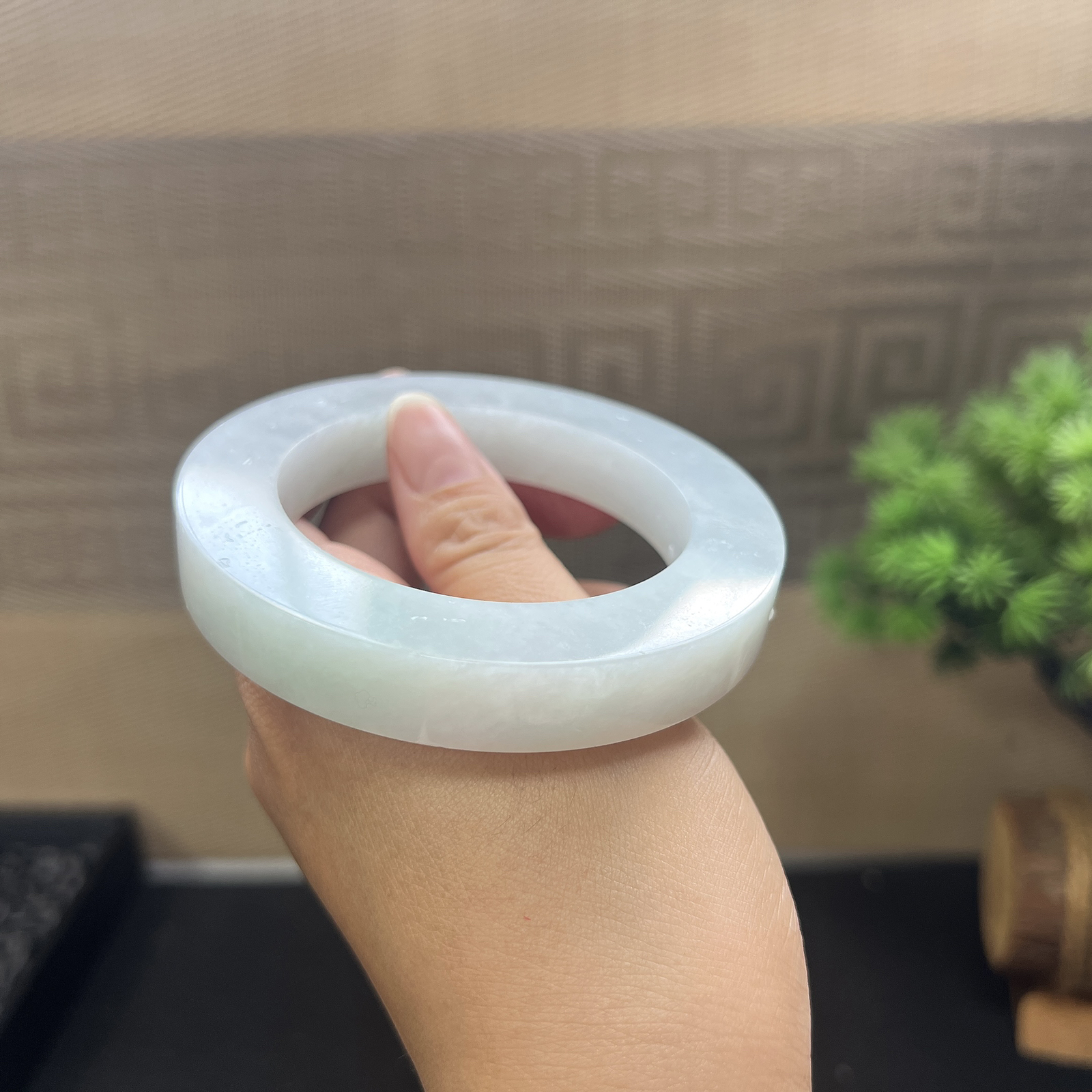 白月光镯胚，⭕️79.5-55-12.5-12，正圈可做55-64