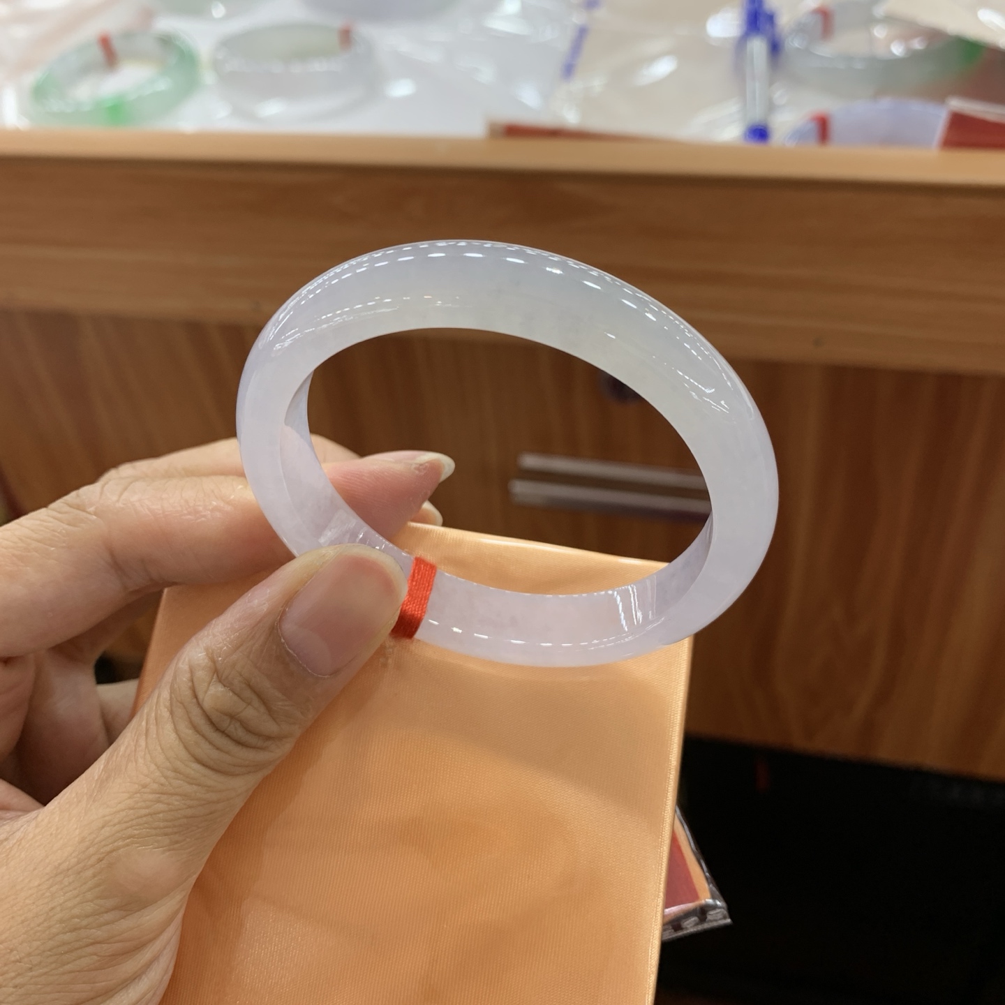 052019XYJM 冰紫贵妃翡翠手镯 52.1-47.7-10.4-7