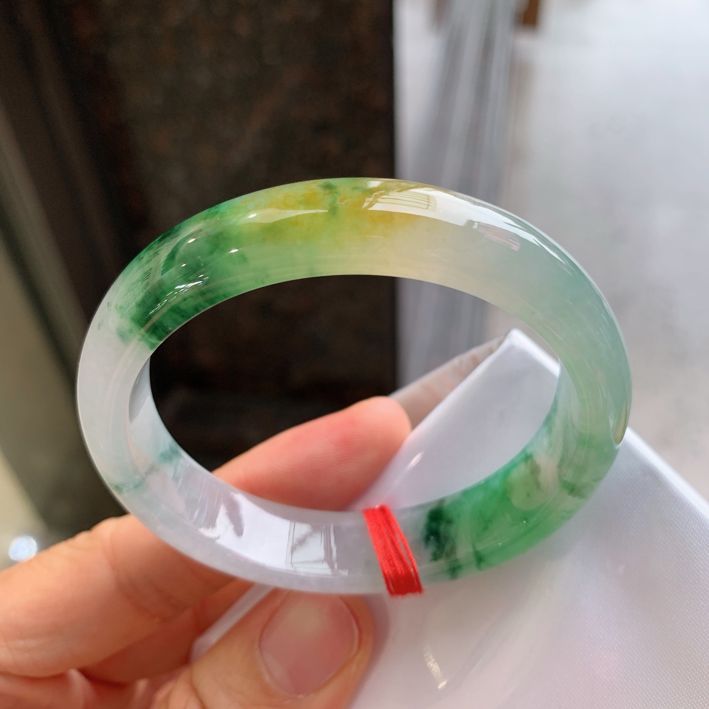 贵妃三彩 无裂 色好