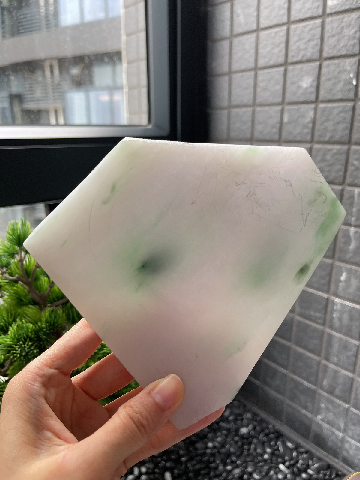 糯化飘绿板料，正圈最大做61圈口，圆条最大做57圈口，