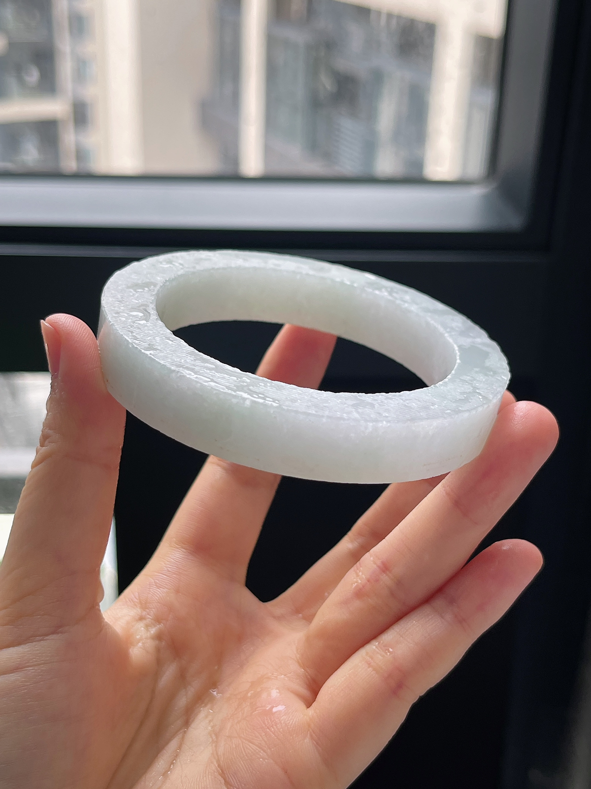 翡翠毛胚，⭕️正圈最大做61，最小做57.3