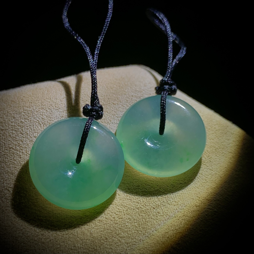 ️ 冰种平安扣子，19.8-6.2mm