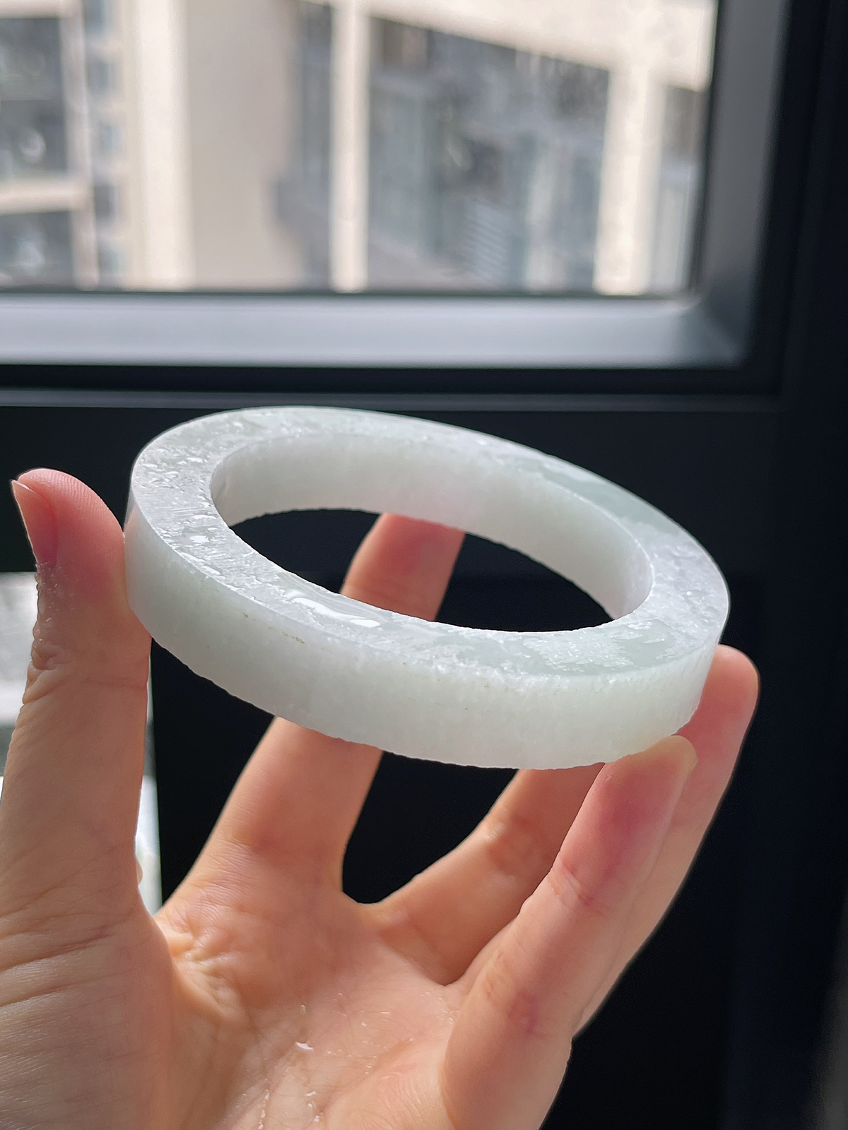 翡翠毛胚，⭕️正圈最大做61，最小做57.3