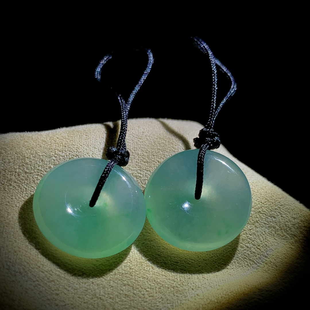 ️ 冰种平安扣子，19.8-6.2mm