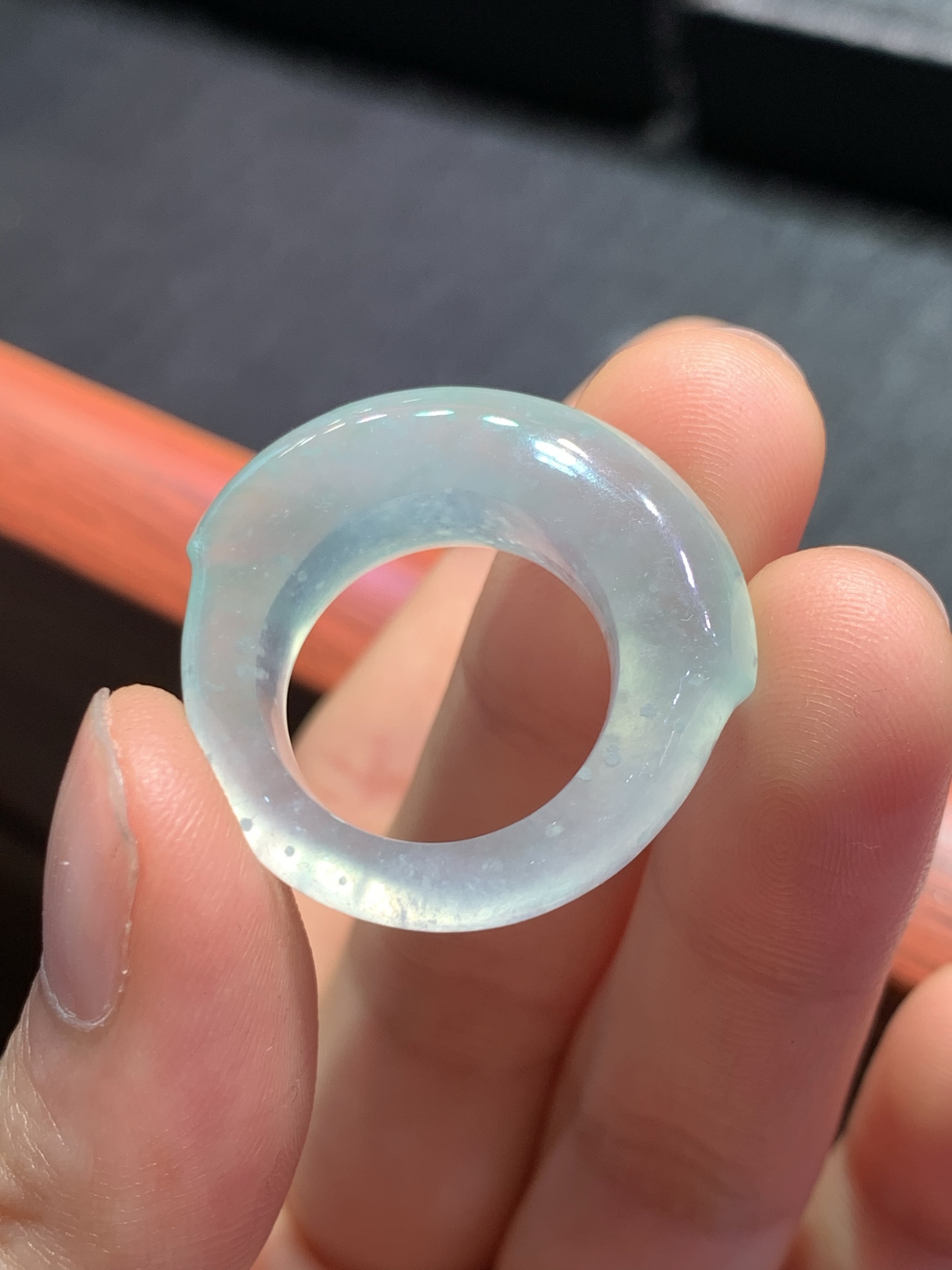 ️ 玻璃种起胶指环