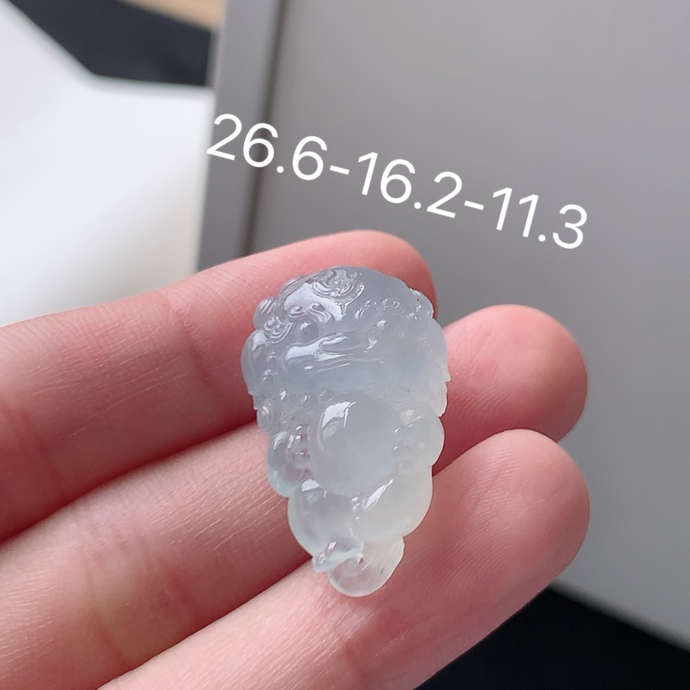 高冰挂件 种老饱满水润，品相喜悦，佩戴时尚大方 货号98522，26.6-16.2-11.3
