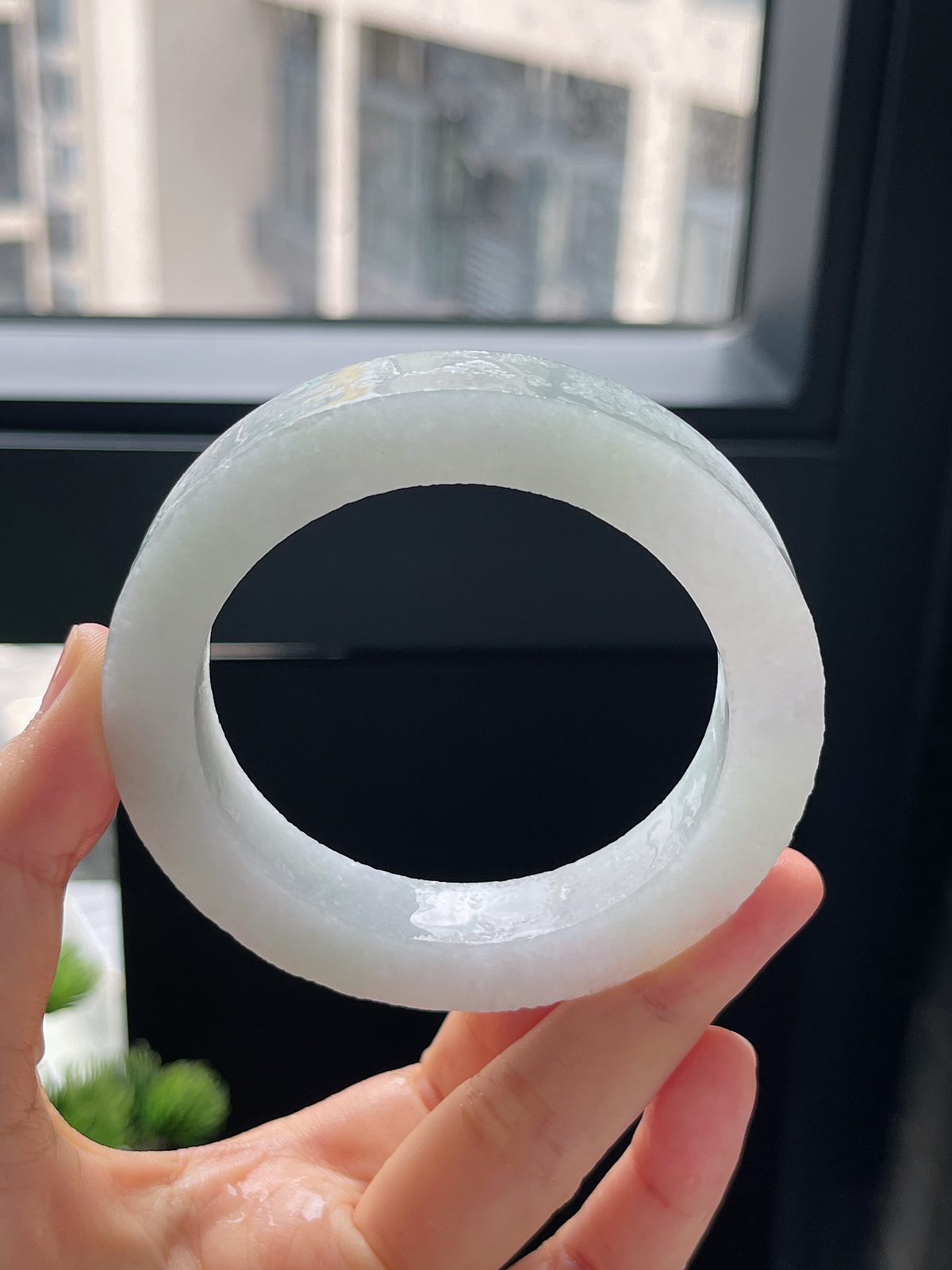 翡翠毛胚，⭕️正圈最大做61，最小做57.3