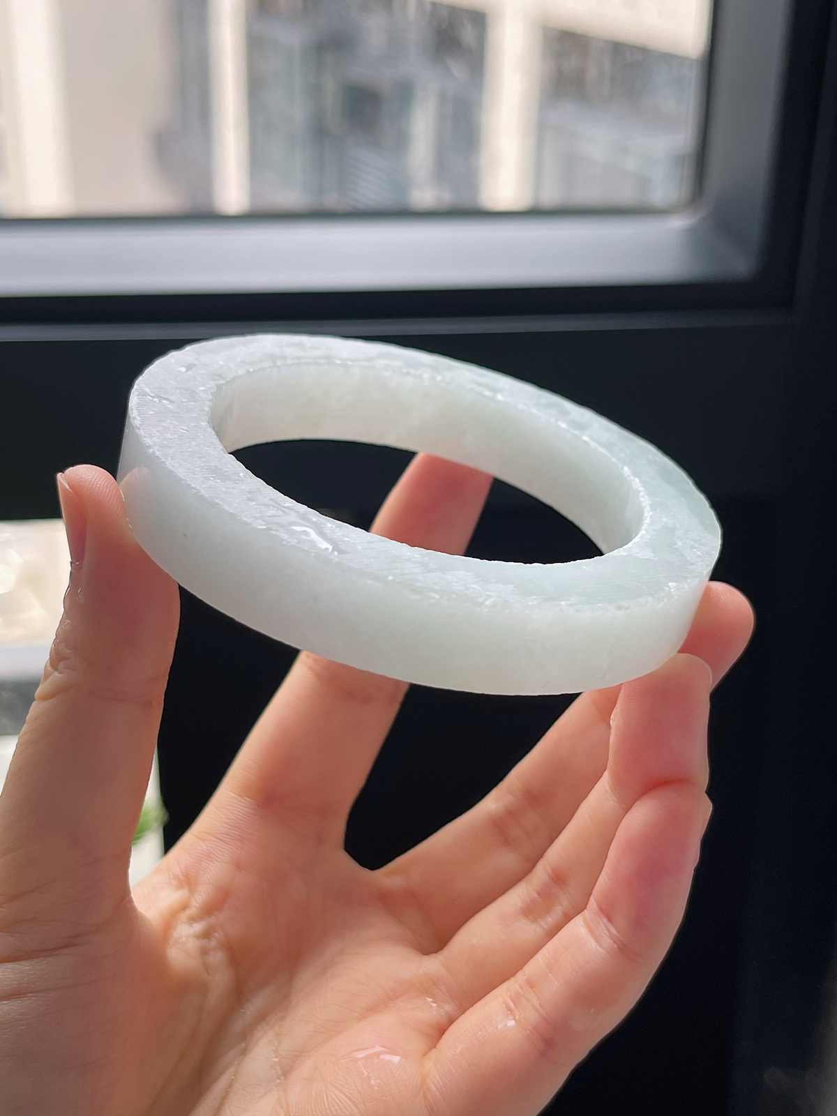 翡翠毛胚，⭕️正圈最大做59.6，最小做56