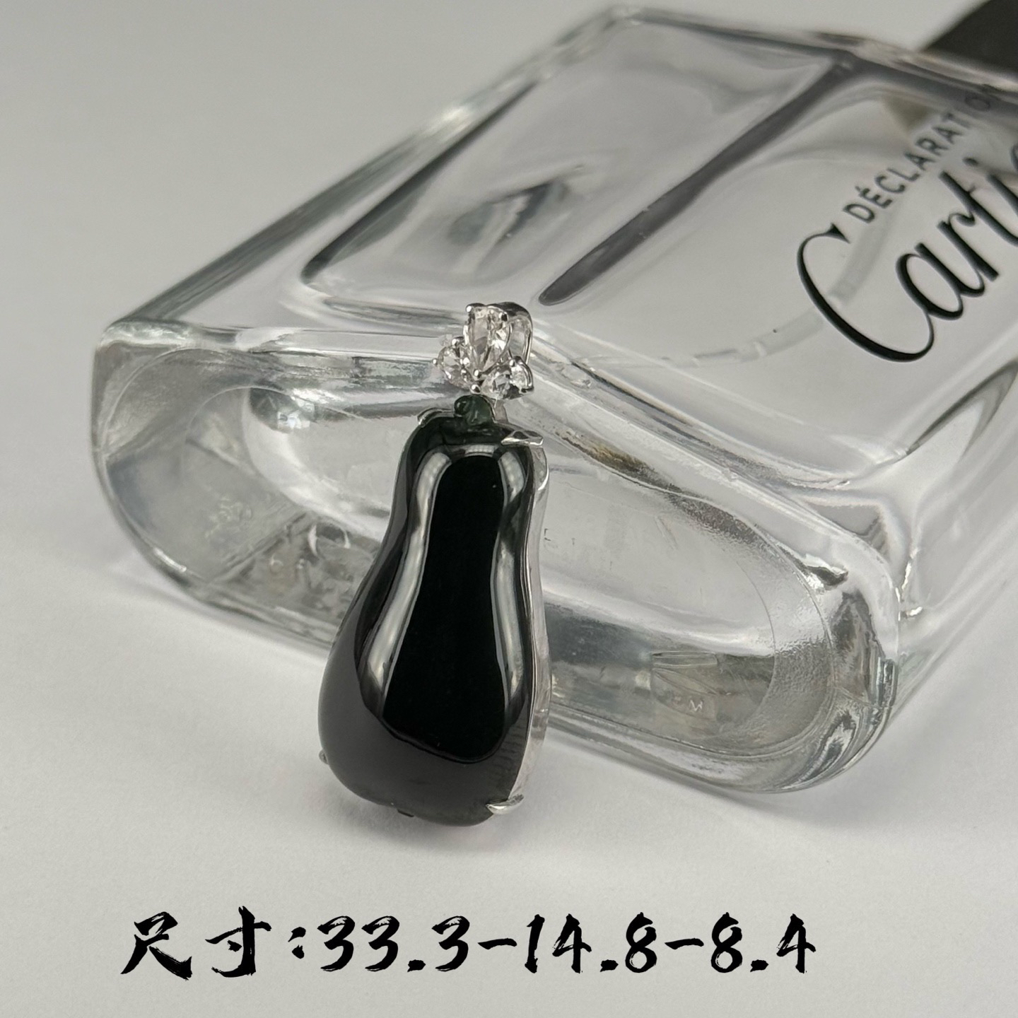 精品18k墨翠福瓜 尺寸33.3