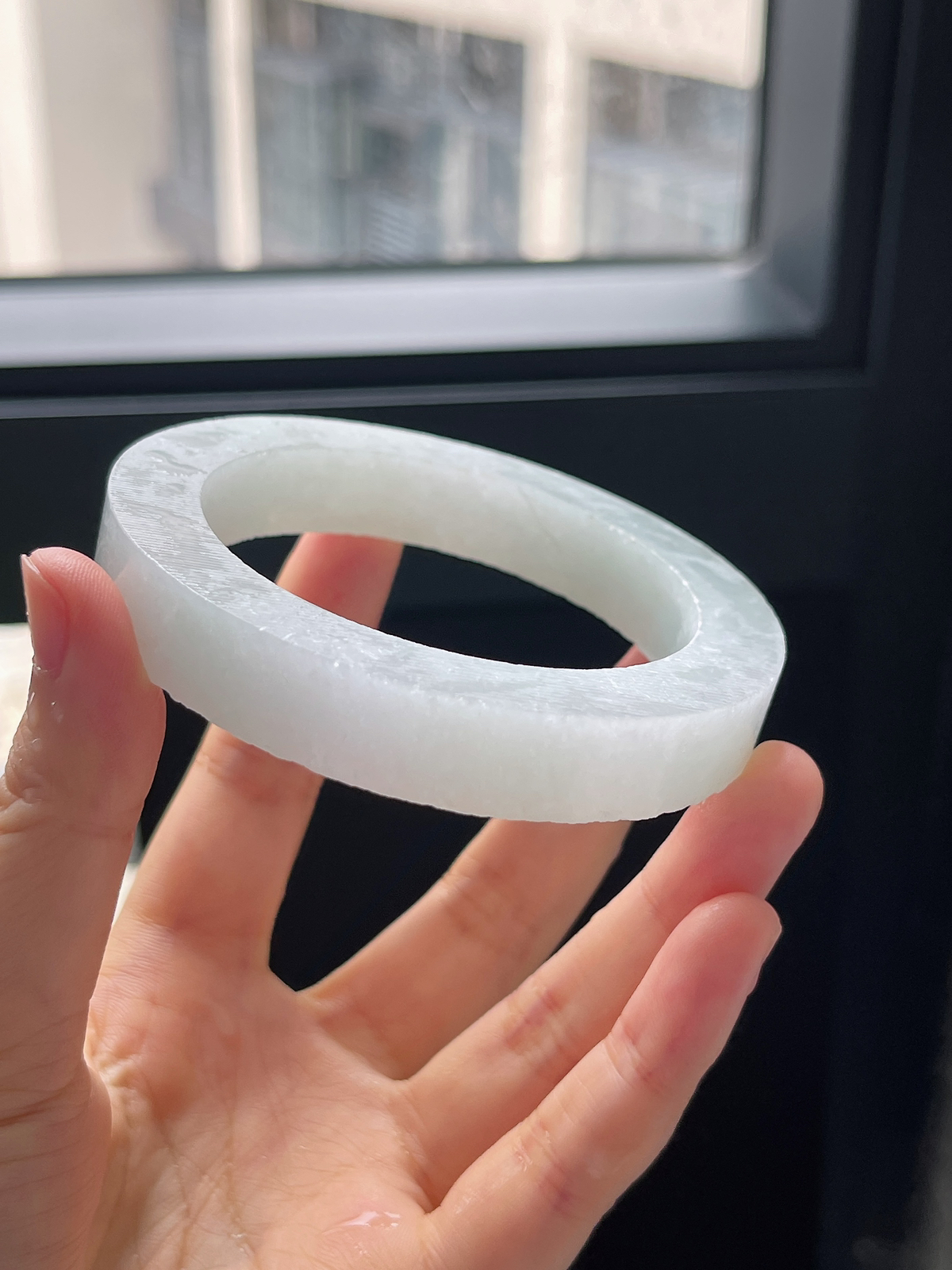 翡翠毛胚，⭕️正圈最大做59.6，最小做56