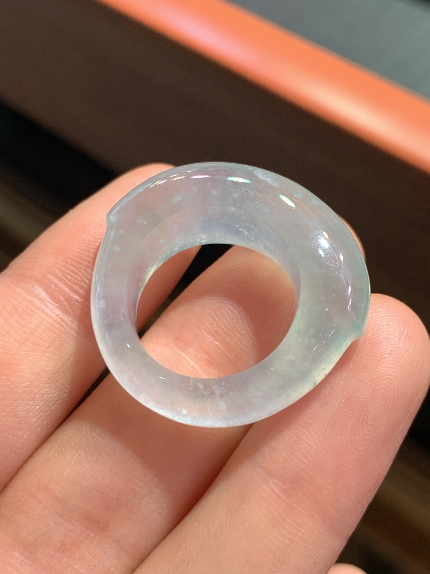 ️ 玻璃种起胶指环