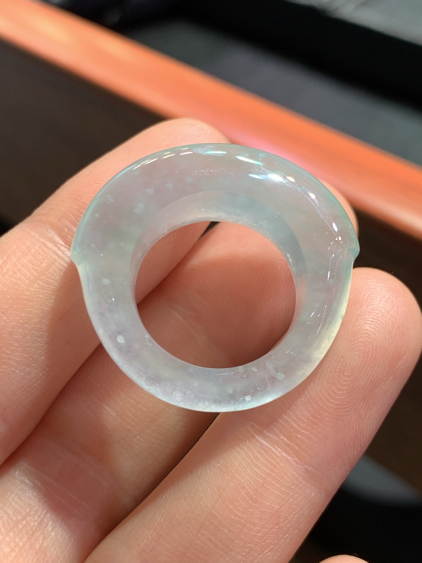 ️ 玻璃种起胶指环