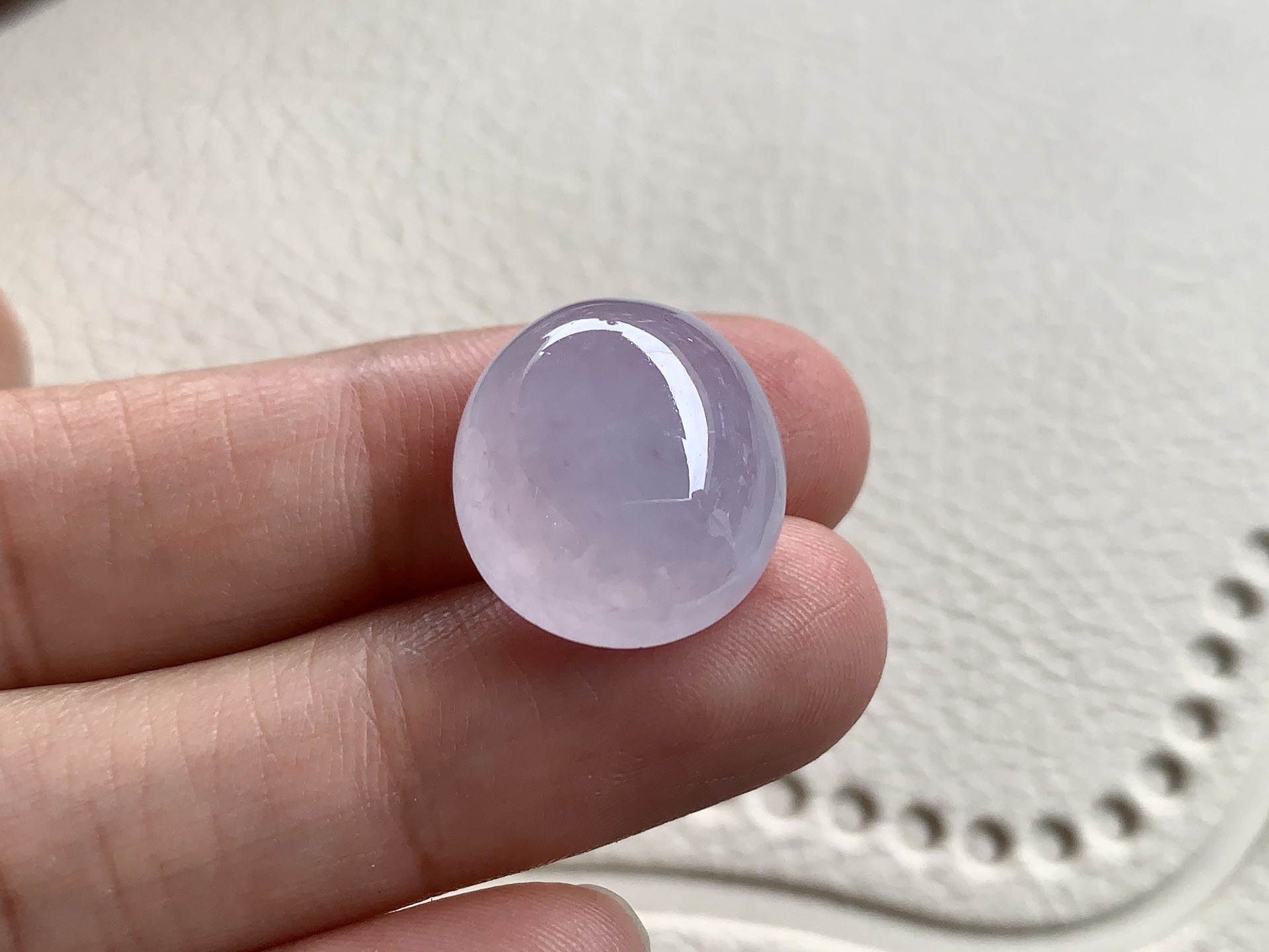 ️ 冰紫蛋面，冰透的质地让紫色更显朦胧仙气