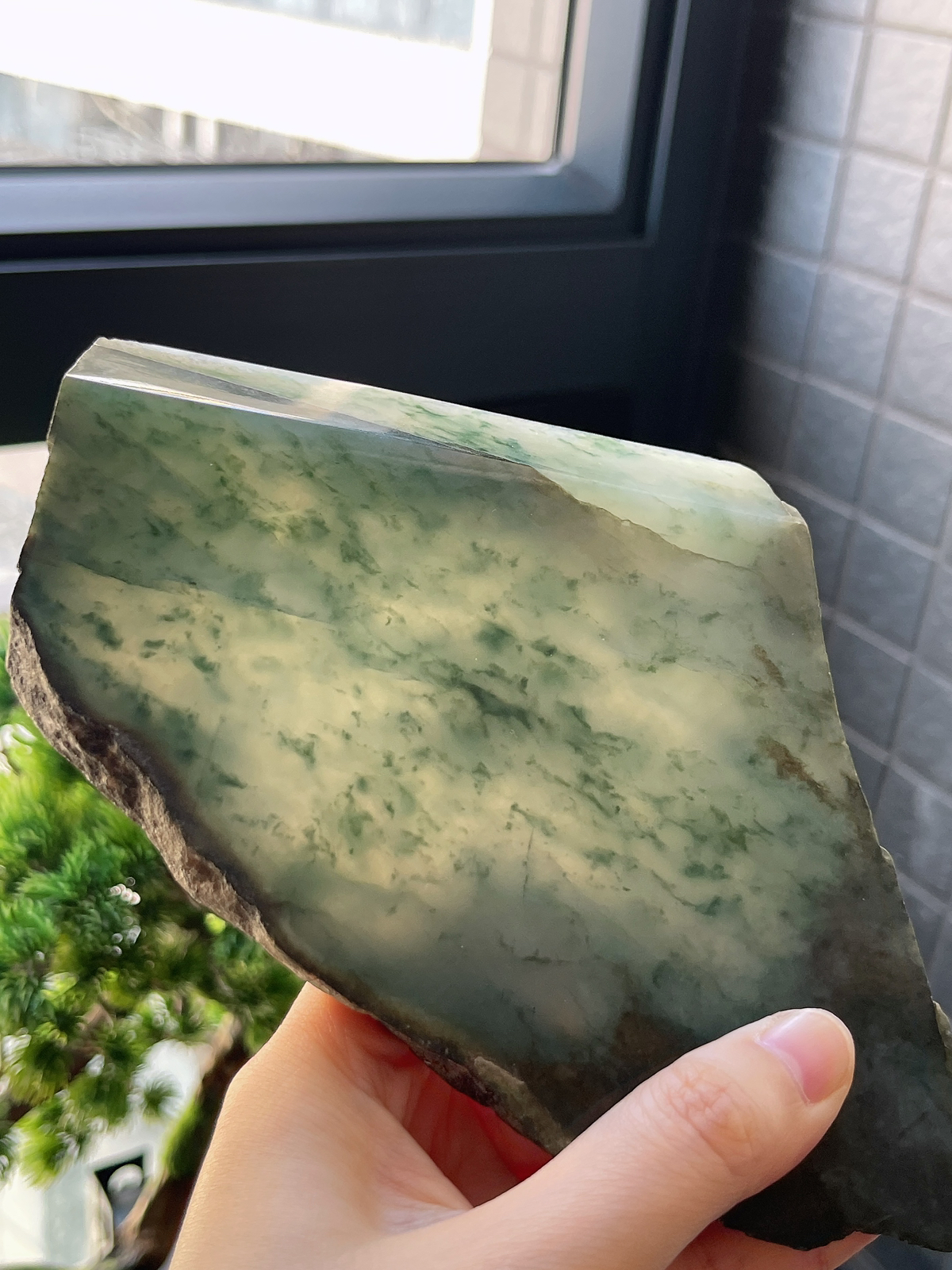 翡翠冰糯飘花片料