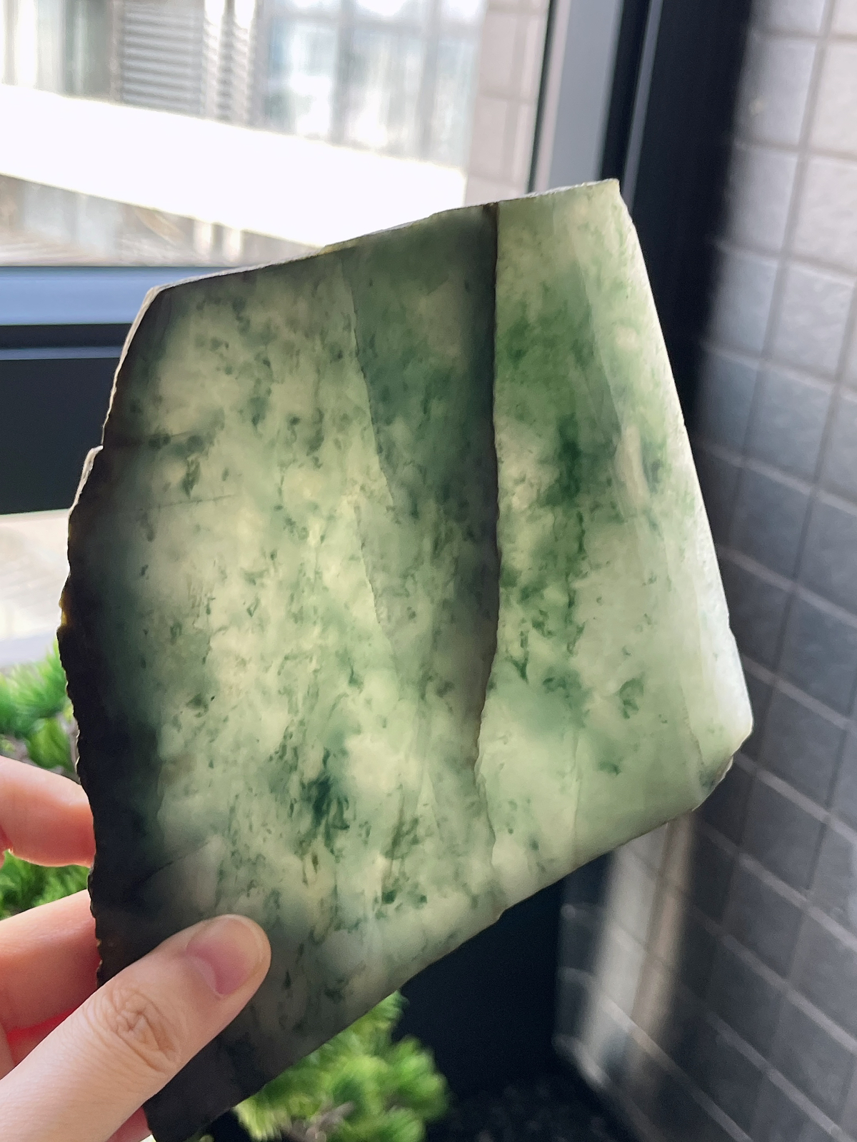 翡翠冰糯飘花片料