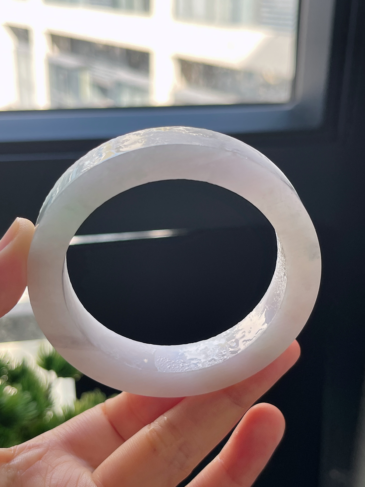 翡翠镯饼，⭕️正圈最大做57，最小做55.8