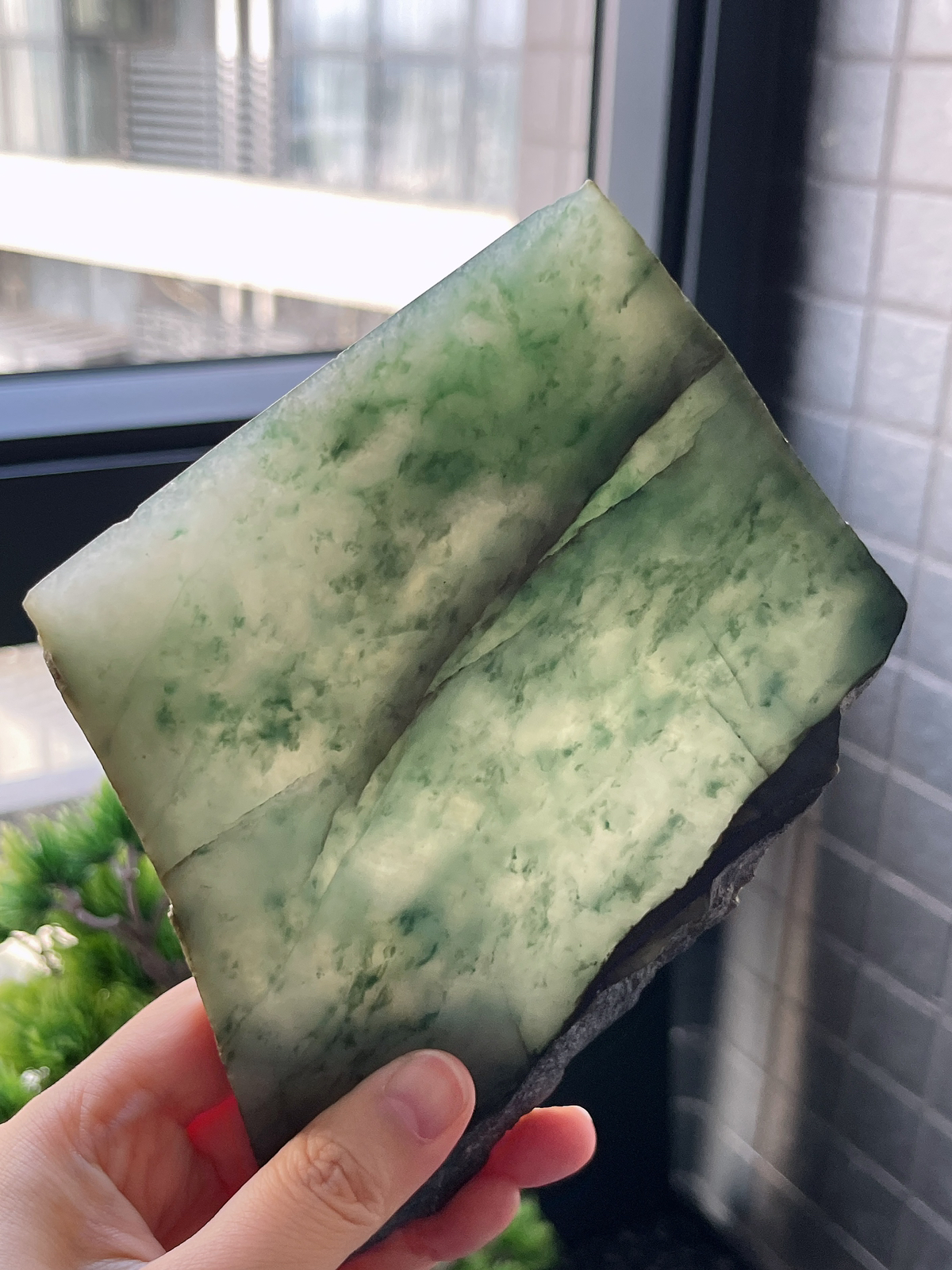 翡翠冰糯飘花片料