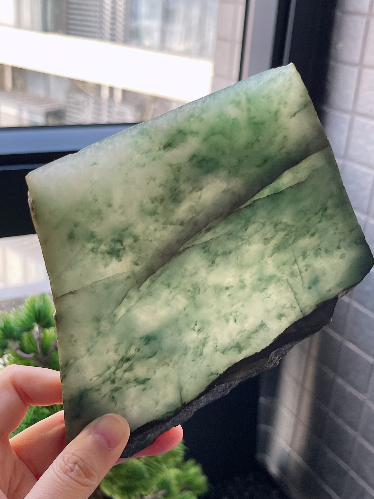 翡翠冰糯飘花片料