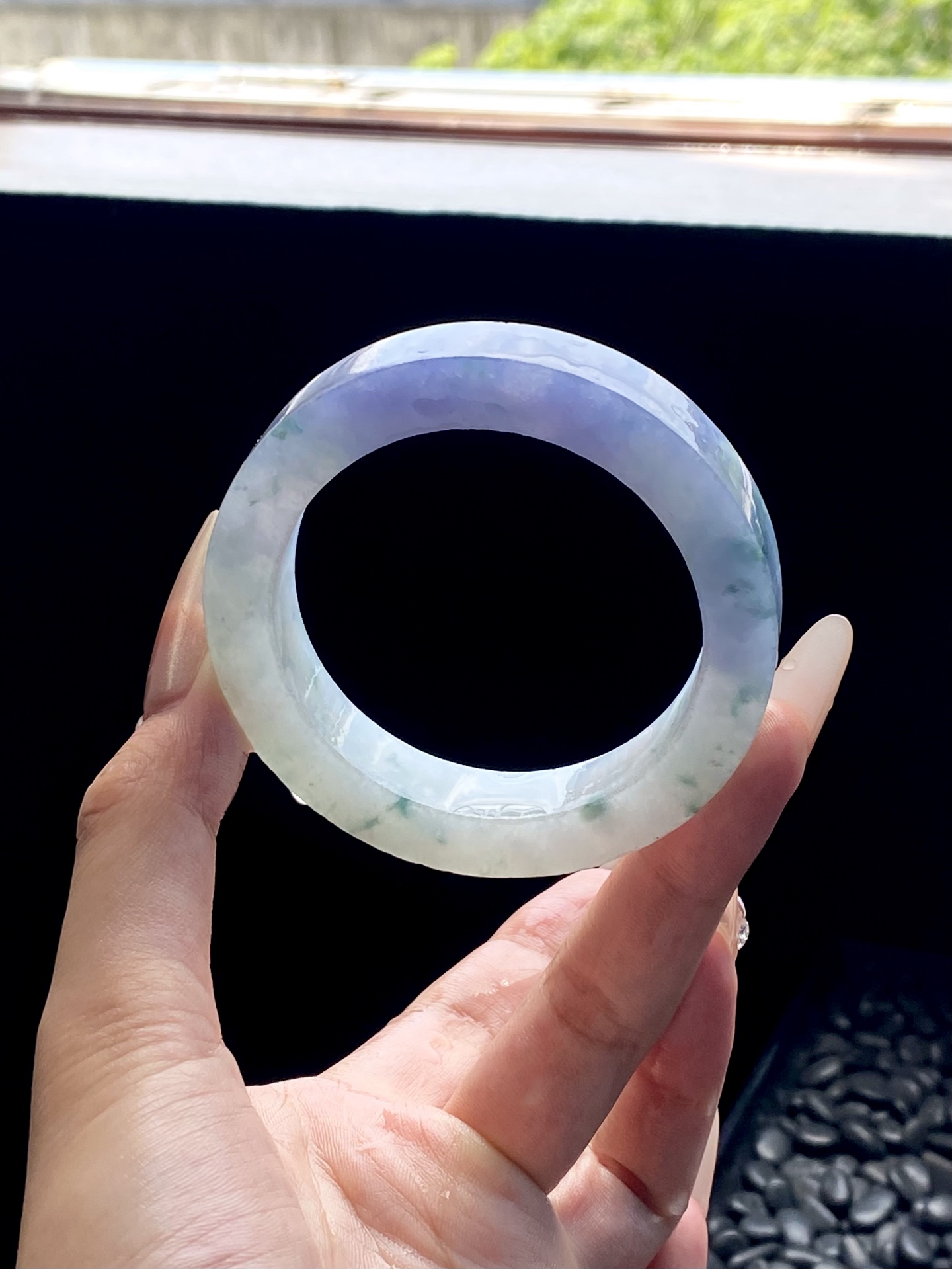 冰紫飘花莫奈飘花镯胚 A830-3 ⭕️73-55-12.5-9 可做55～57正圈