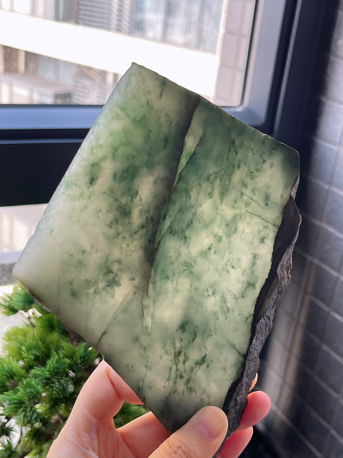 翡翠冰糯飘花片料