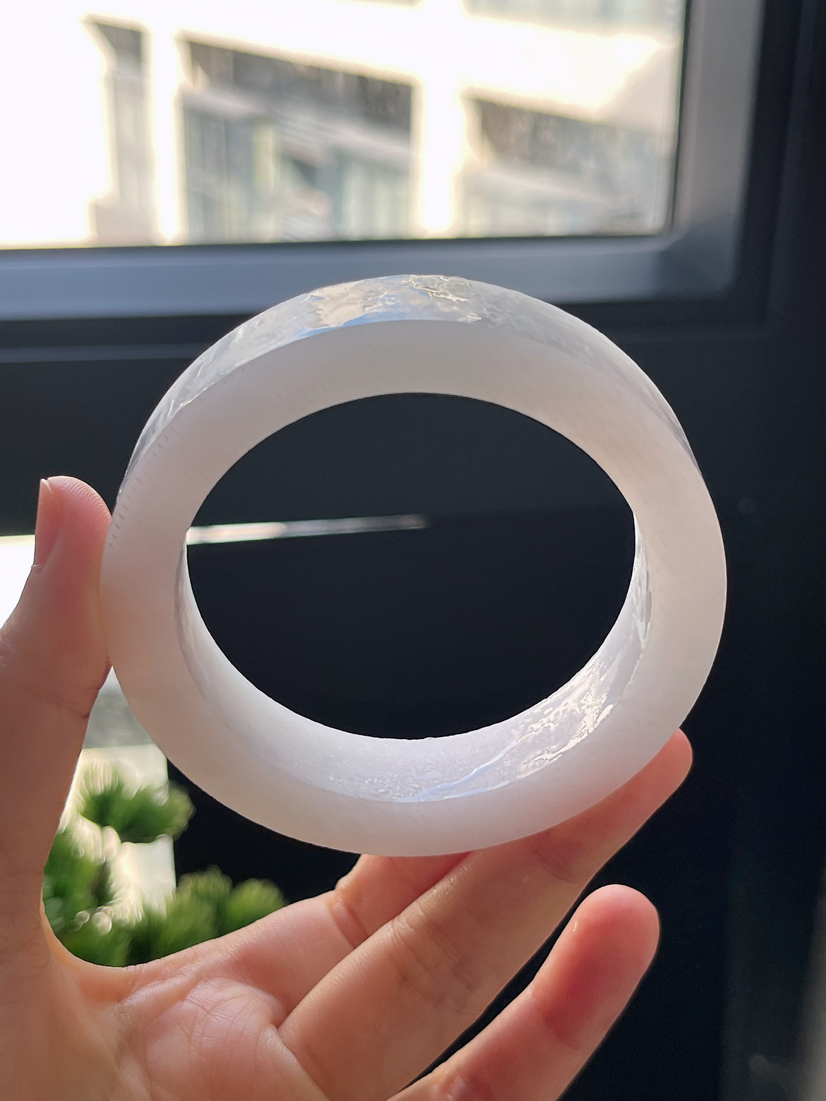 翡翠镯饼，⭕️正圈最大做59，最小做56.8