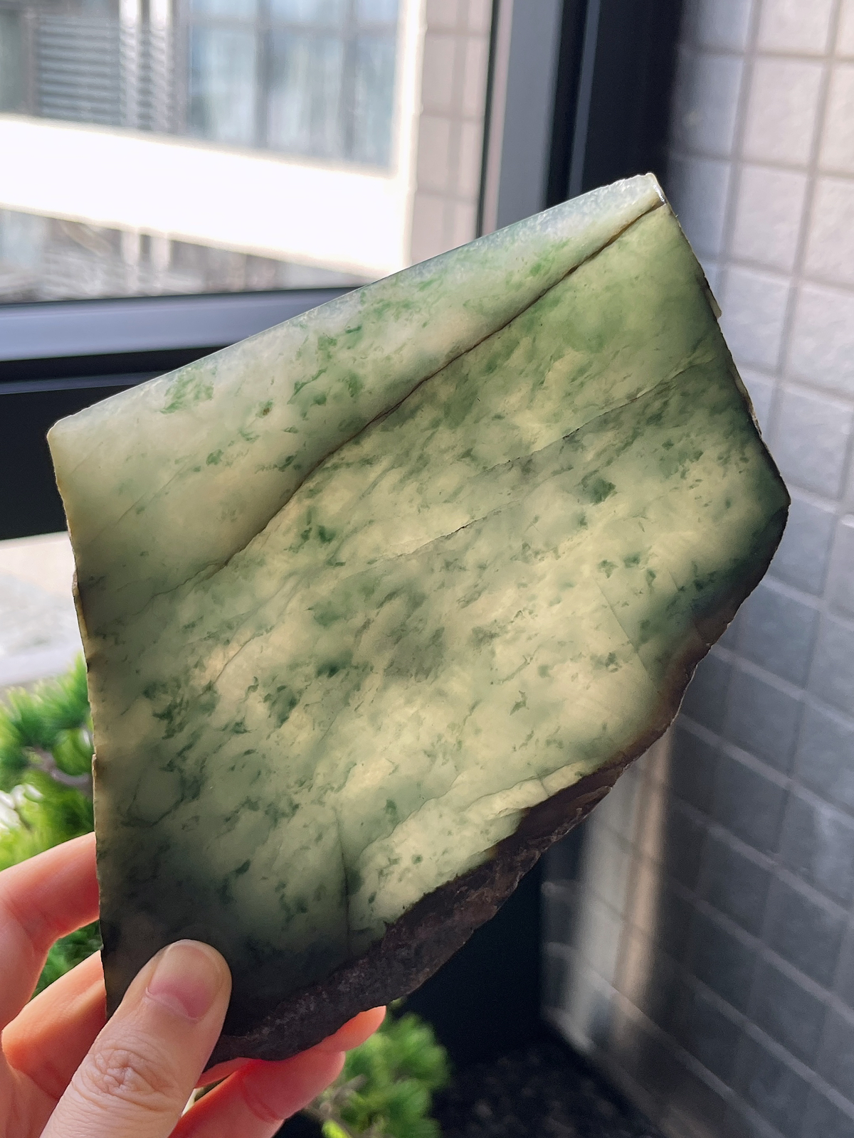 翡翠冰糯飘花片料