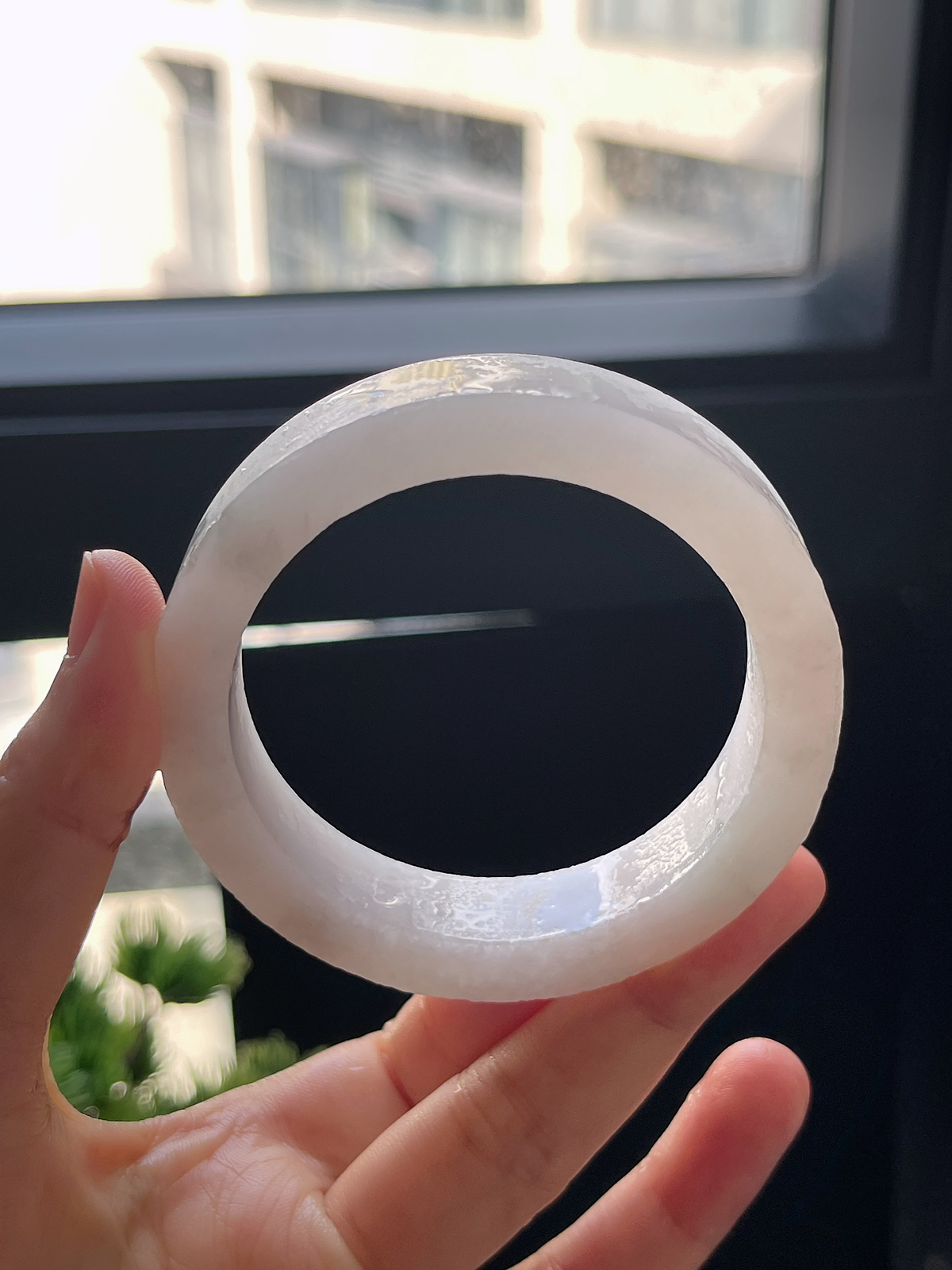 翡翠镯饼，⭕️正圈最大做54，最小做53.8