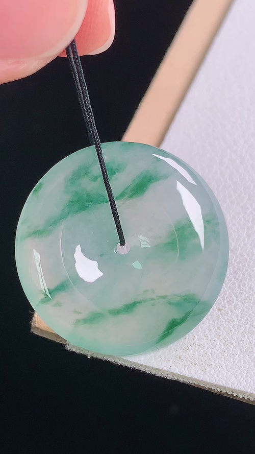 ️冰飘花平安扣，无裂，尺寸:25.0-5.6mm 20