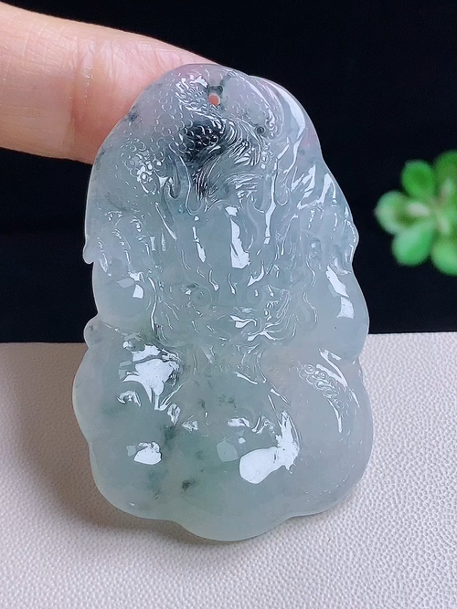龙/凤，无裂，尺寸53.7/33.4/5.2/编号186y 23