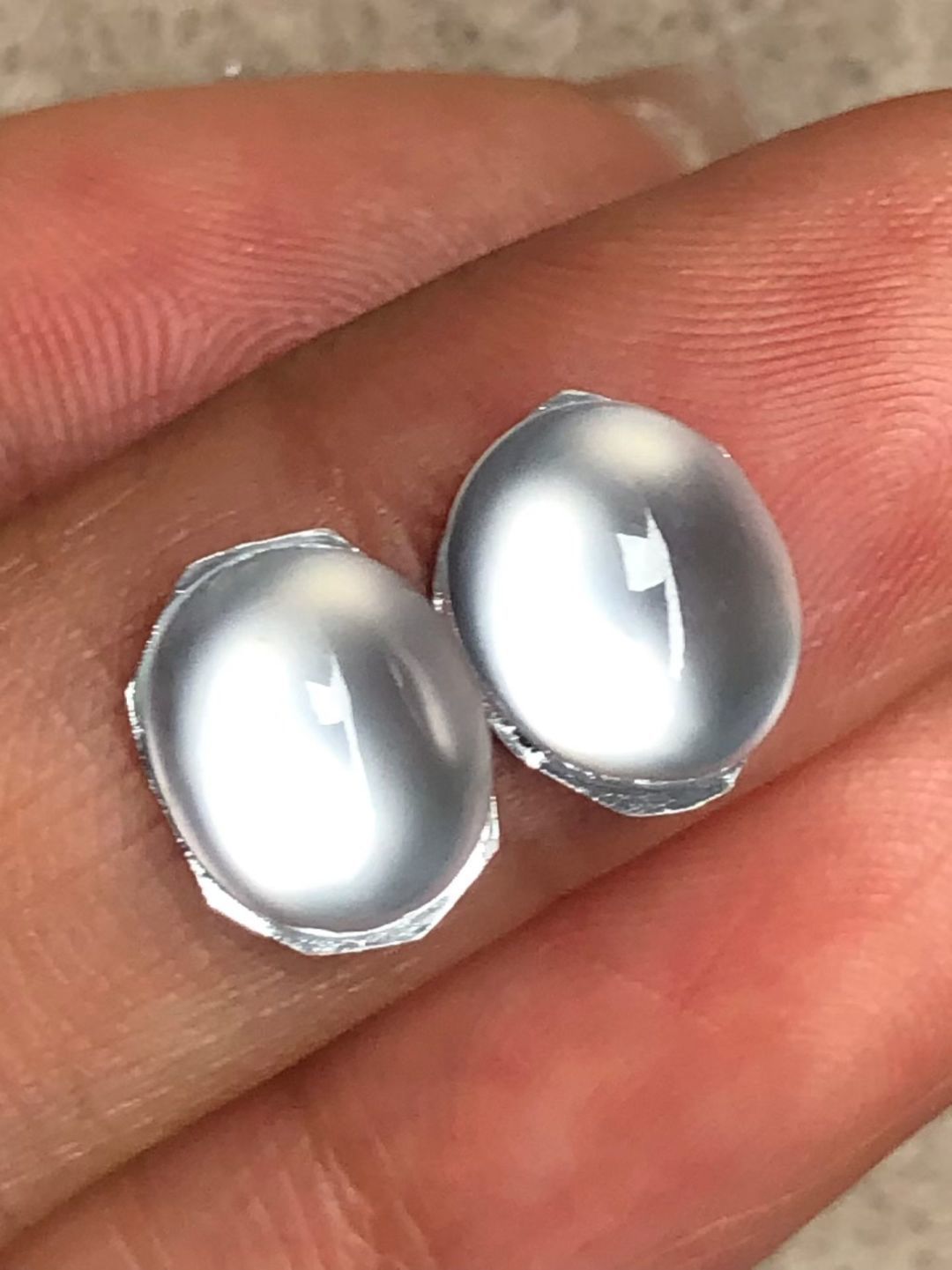 ️ 蛋面一对，种老坑，果冻感十足，质量，饱满厚装，尺寸9.3×7.8×4.4