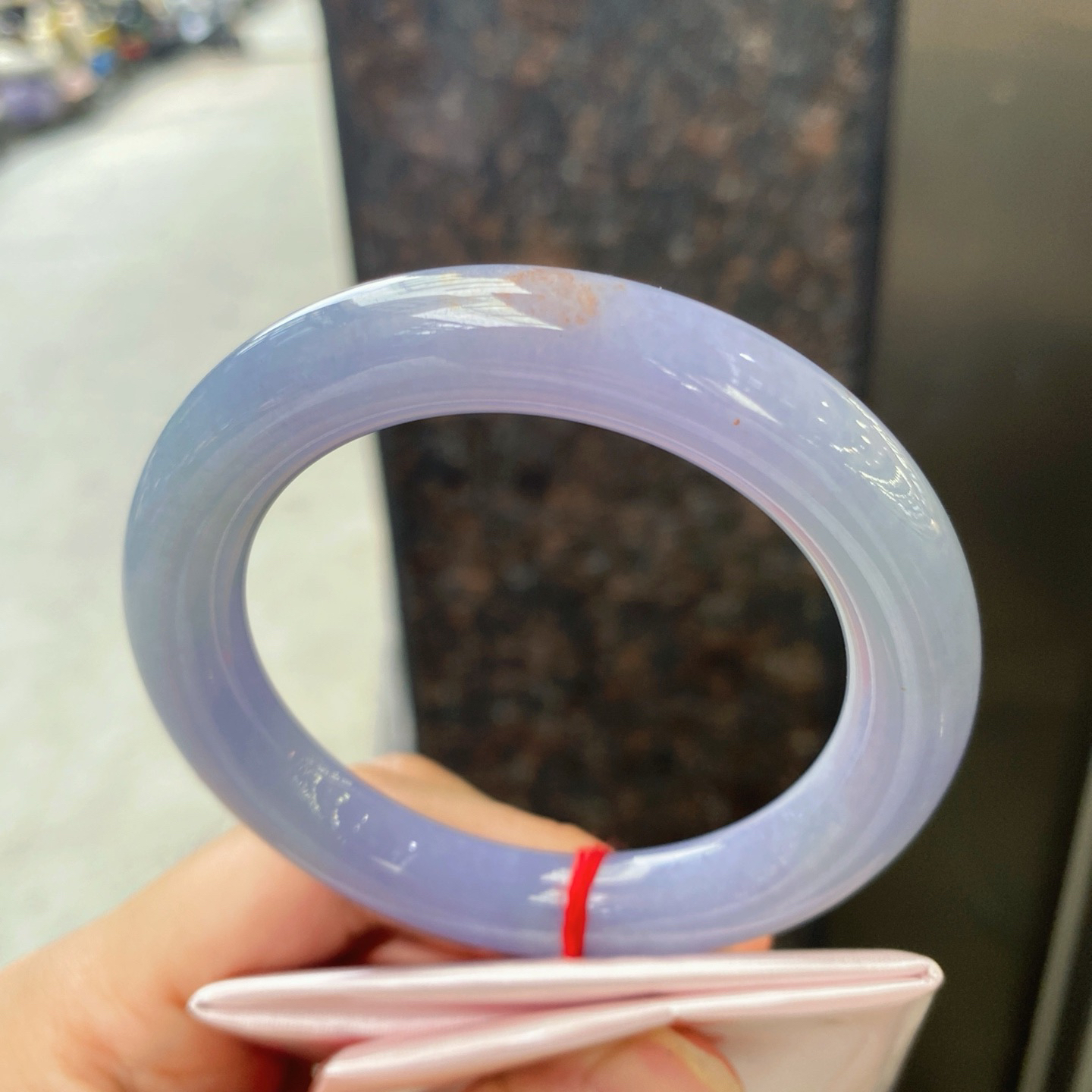 圈口56.3-11.3-11     【紫罗兰洒金圆条手镯】圈口56  57可戴