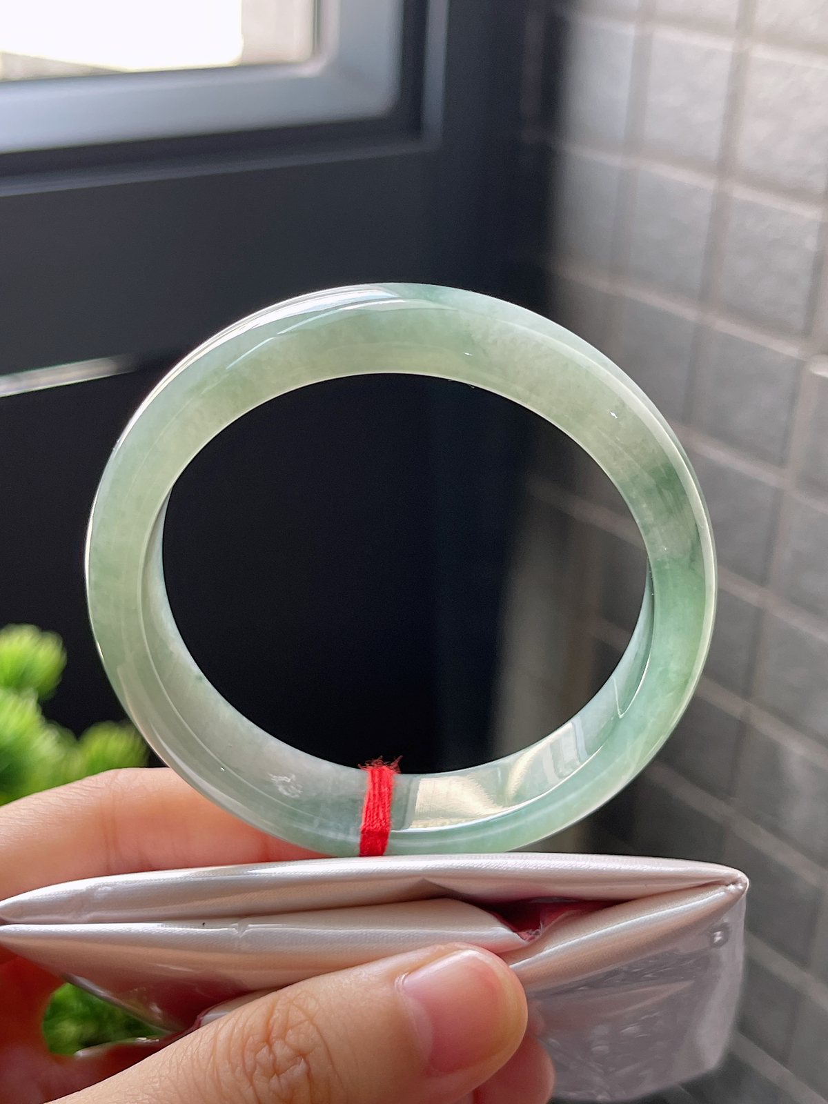 正圈54.3，冰糯飘花正圈手镯