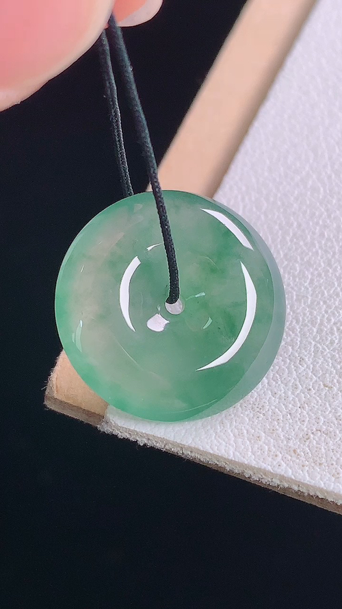 ️冰晴平安扣，无裂，尺寸:16.5-4.3mm 25